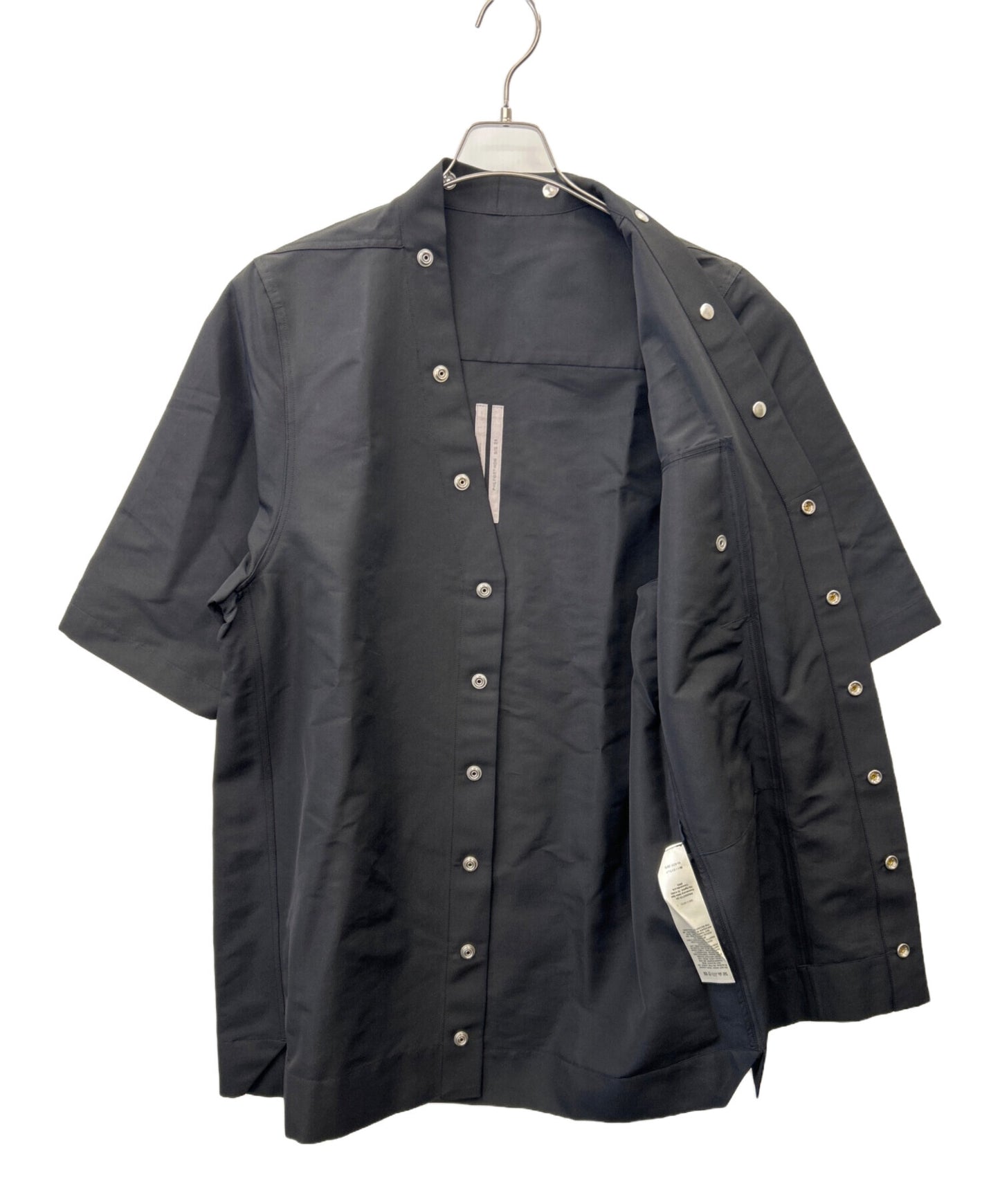 [Pre-owned] RICK OWENS Snap Button Short Sleeve Shirt RU21S6294-TS