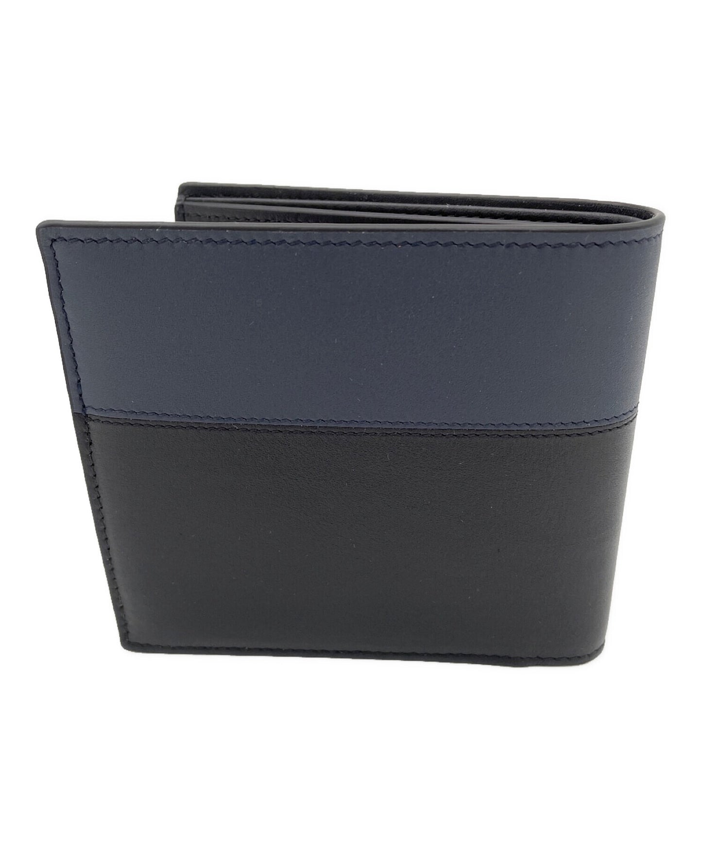 [Pre-owned] LOEWE Bifold coin wallet in shiny calf C568501X01