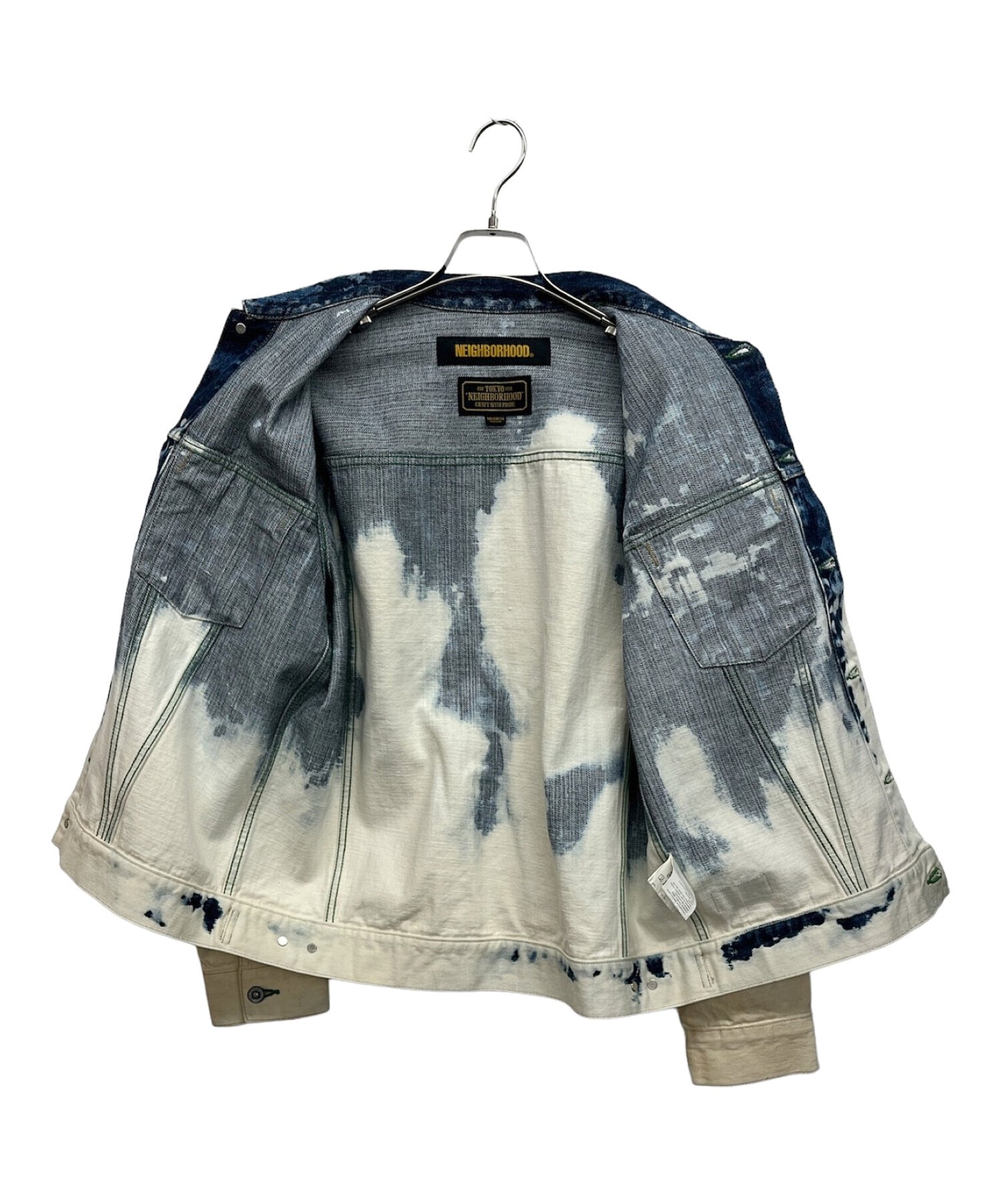 [Pre-owned] NEIGHBORHOOD Bleached Denim Jacket