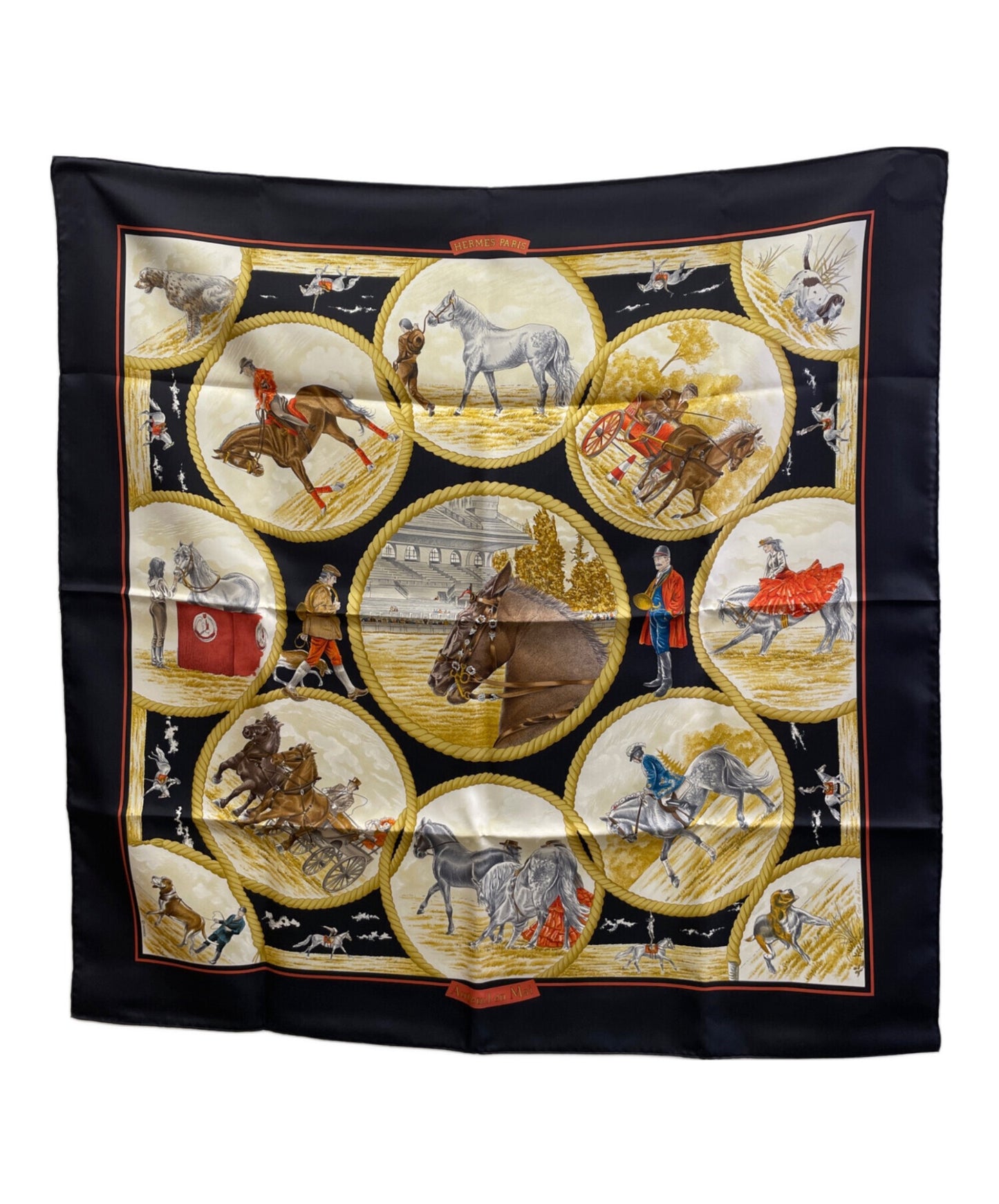 [Pre-owned] HERMES silk scarf
