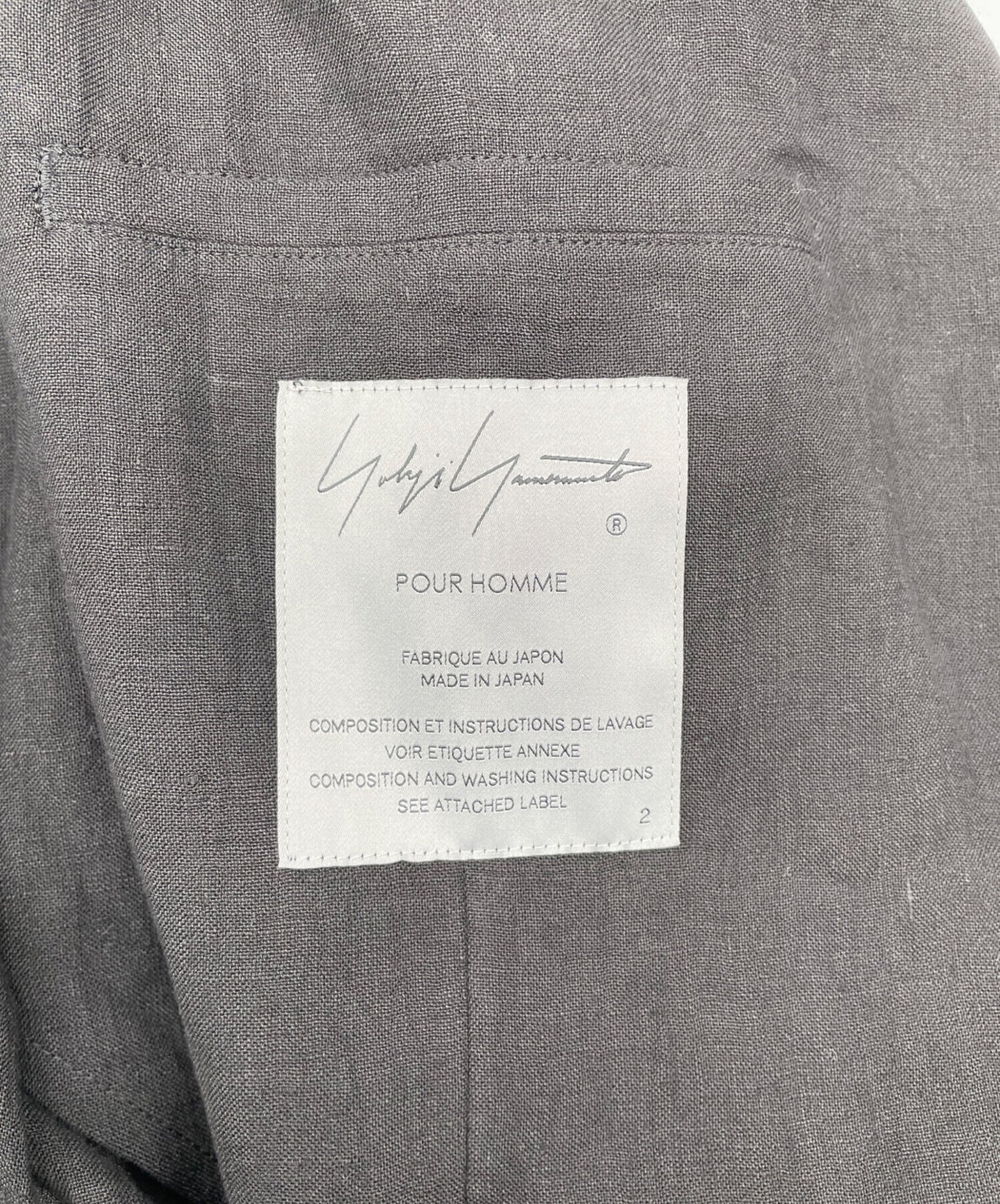 [Pre-owned] Yohji Yamamoto pour homme Linen Patchwork Jacket HZ-J75-334