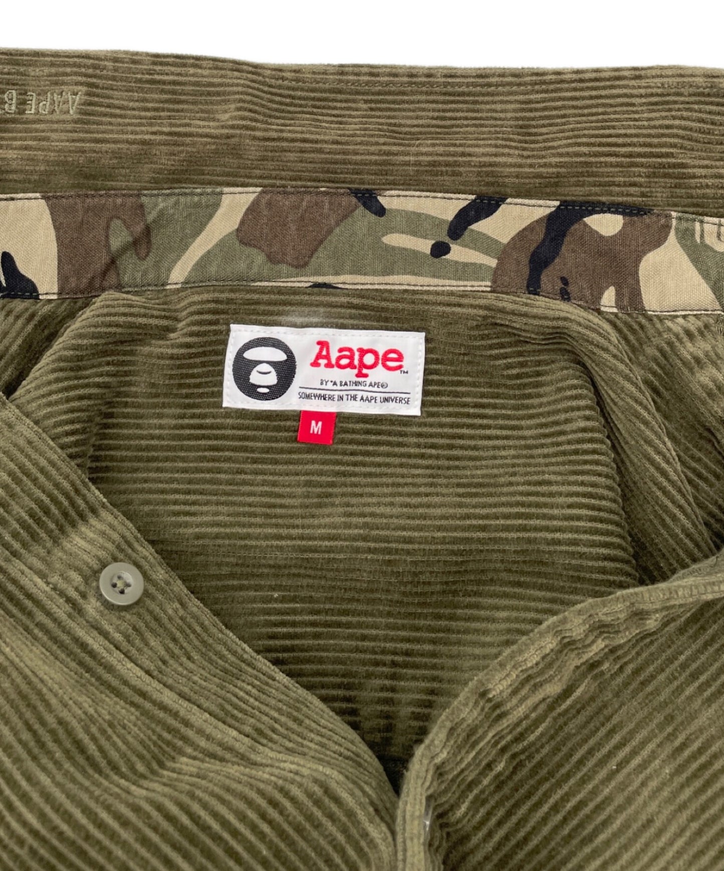 [Pre-owned] A BATHING APE corduroy shirt