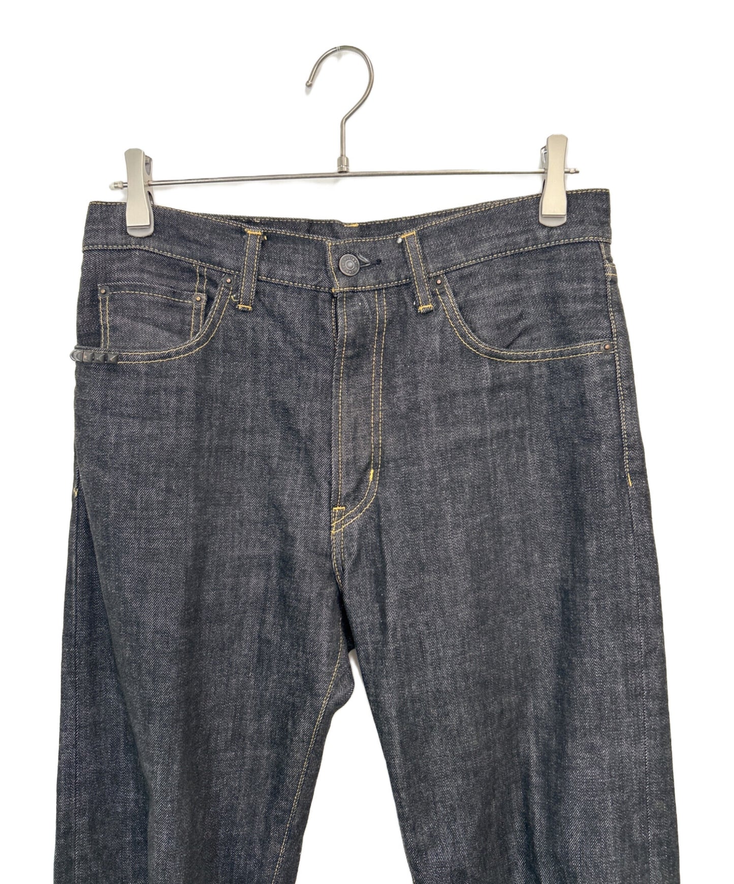 [Pre-owned] Hysteric Glamour Studded straight denim pants 02213AP19