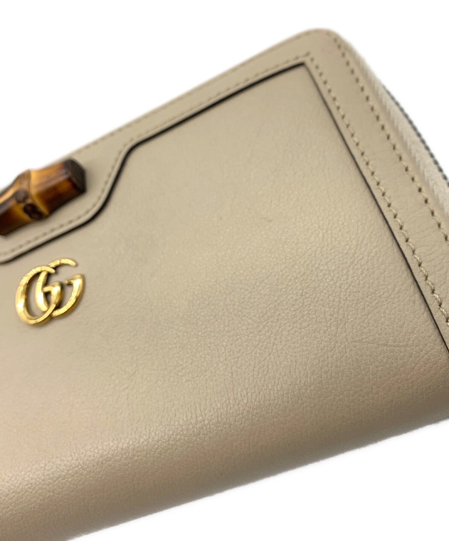 [Pre-owned] GUCCI Bamboo Diana Zip Round Wallet 658634