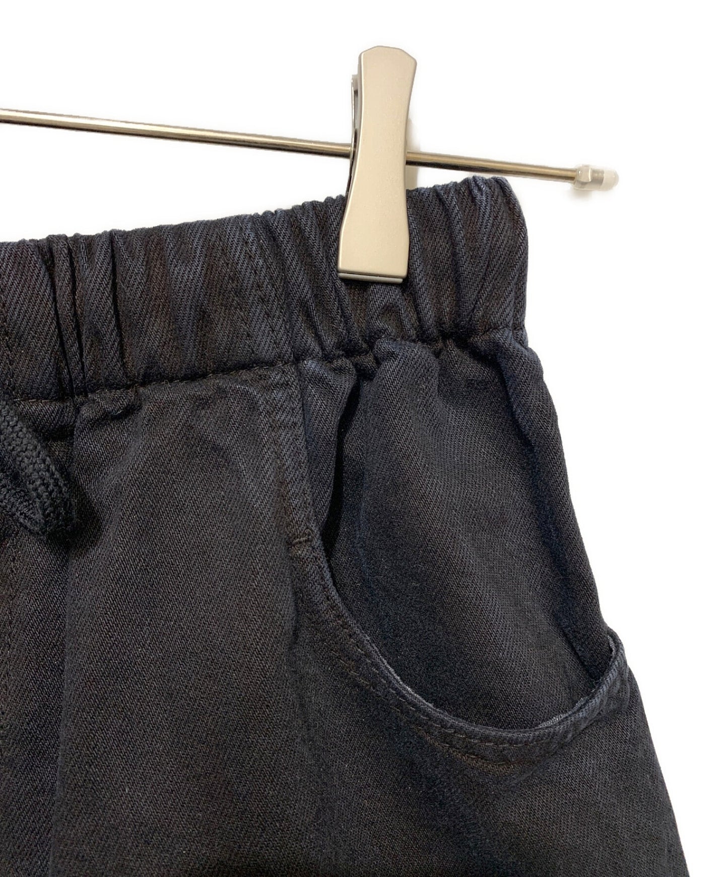 [Pre-owned] GUCCI Logo Patch Wide Denim Shorts 572621