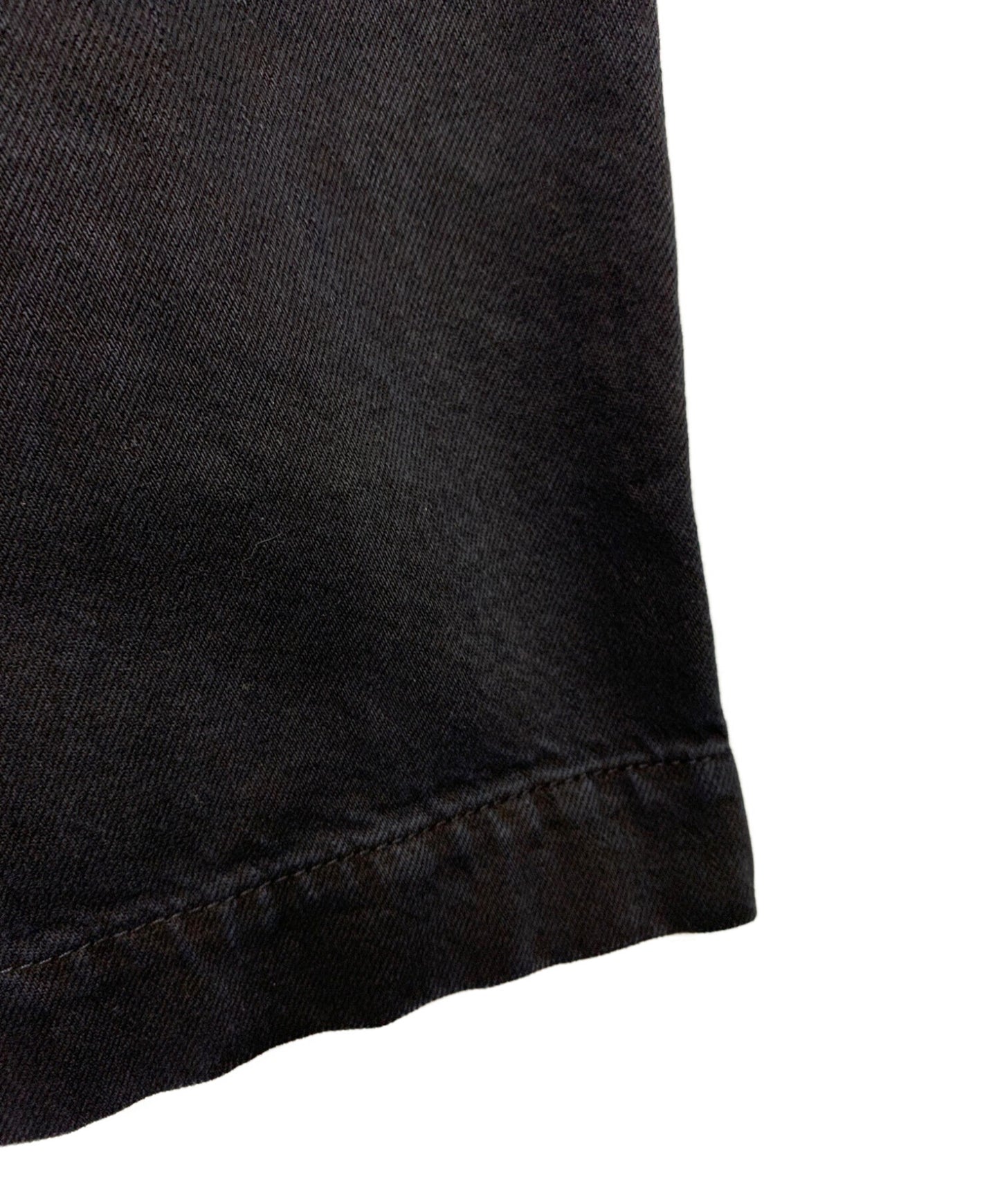 [Pre-owned] GUCCI Logo Patch Wide Denim Shorts 572621