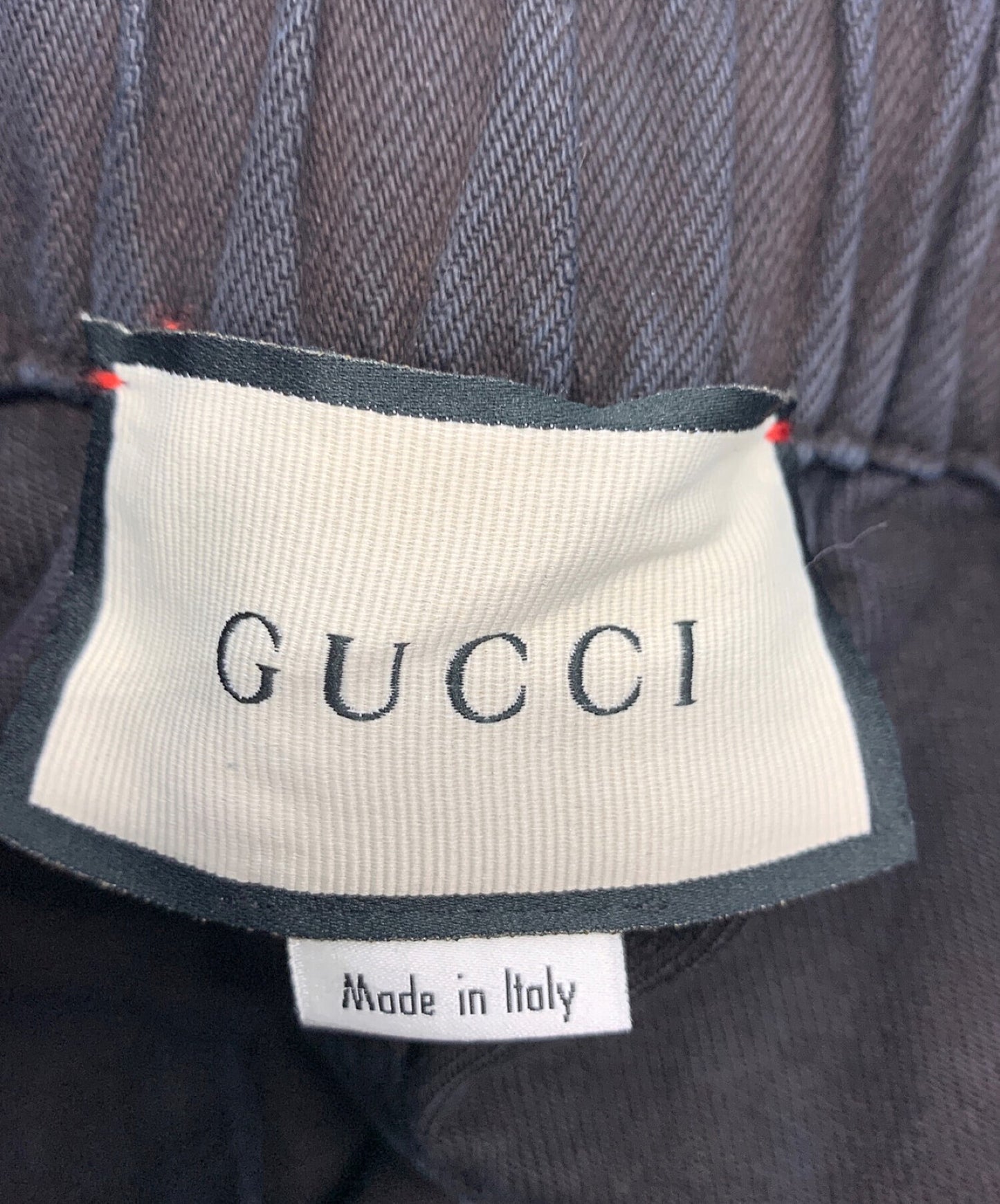 [Pre-owned] GUCCI Logo Patch Wide Denim Shorts 572621