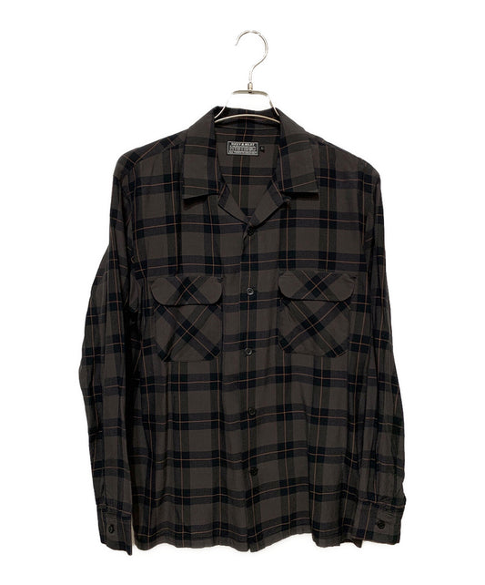 [Pre-owned] Hysteric Glamour LOVE ME TWO TIMES embroidered open collar shirt 02233AH03