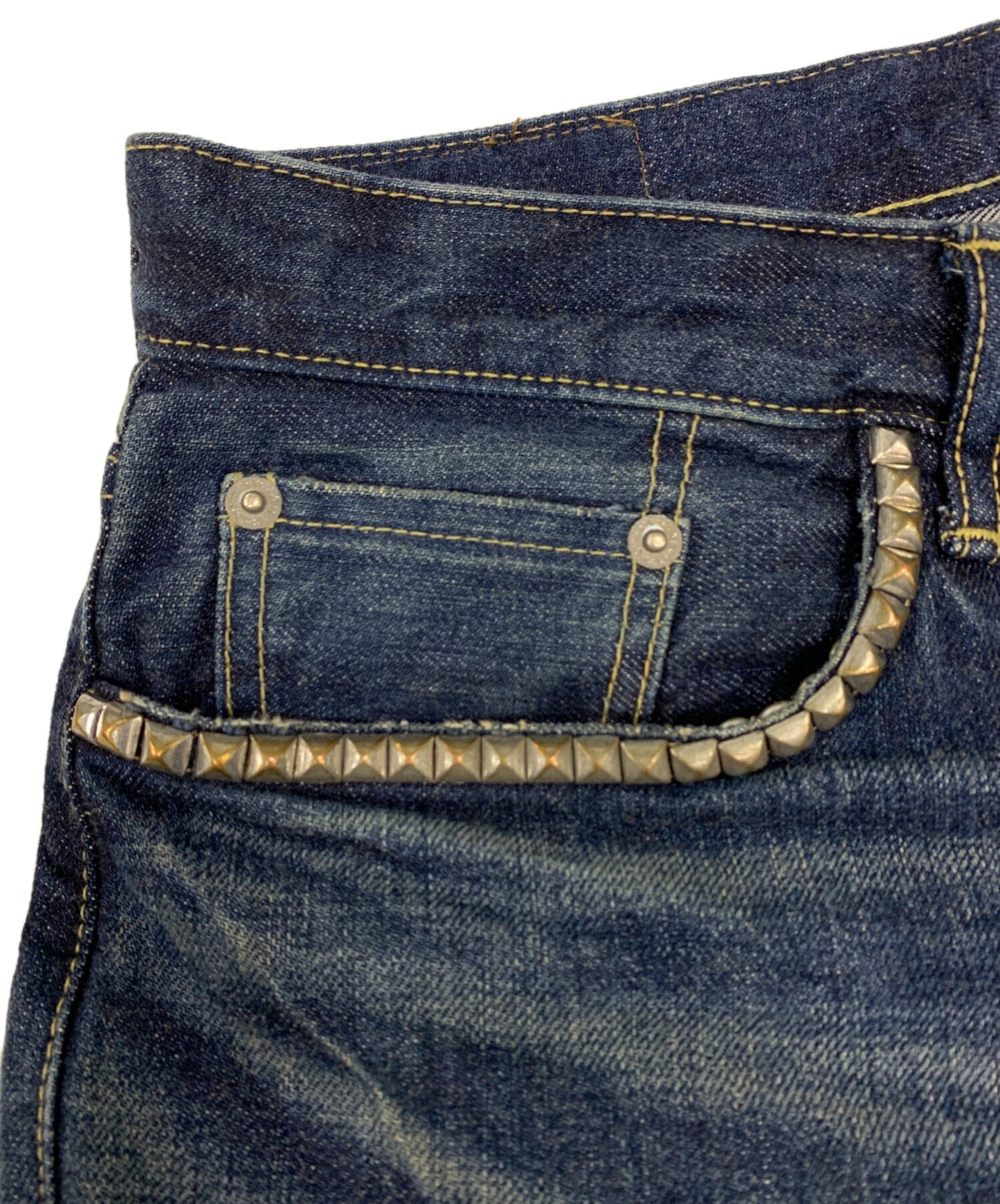 [Pre-owned] Hysteric Glamour Damaged denim pants 02241AP18