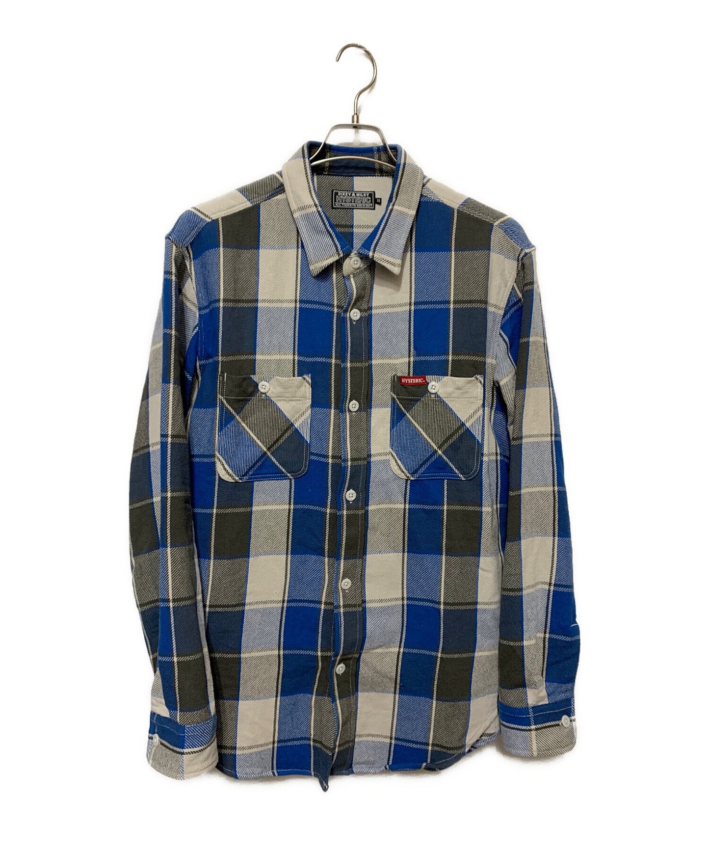 [Pre-owned] Hysteric Glamour DEVILS 801 work check shirt 02241AH01
