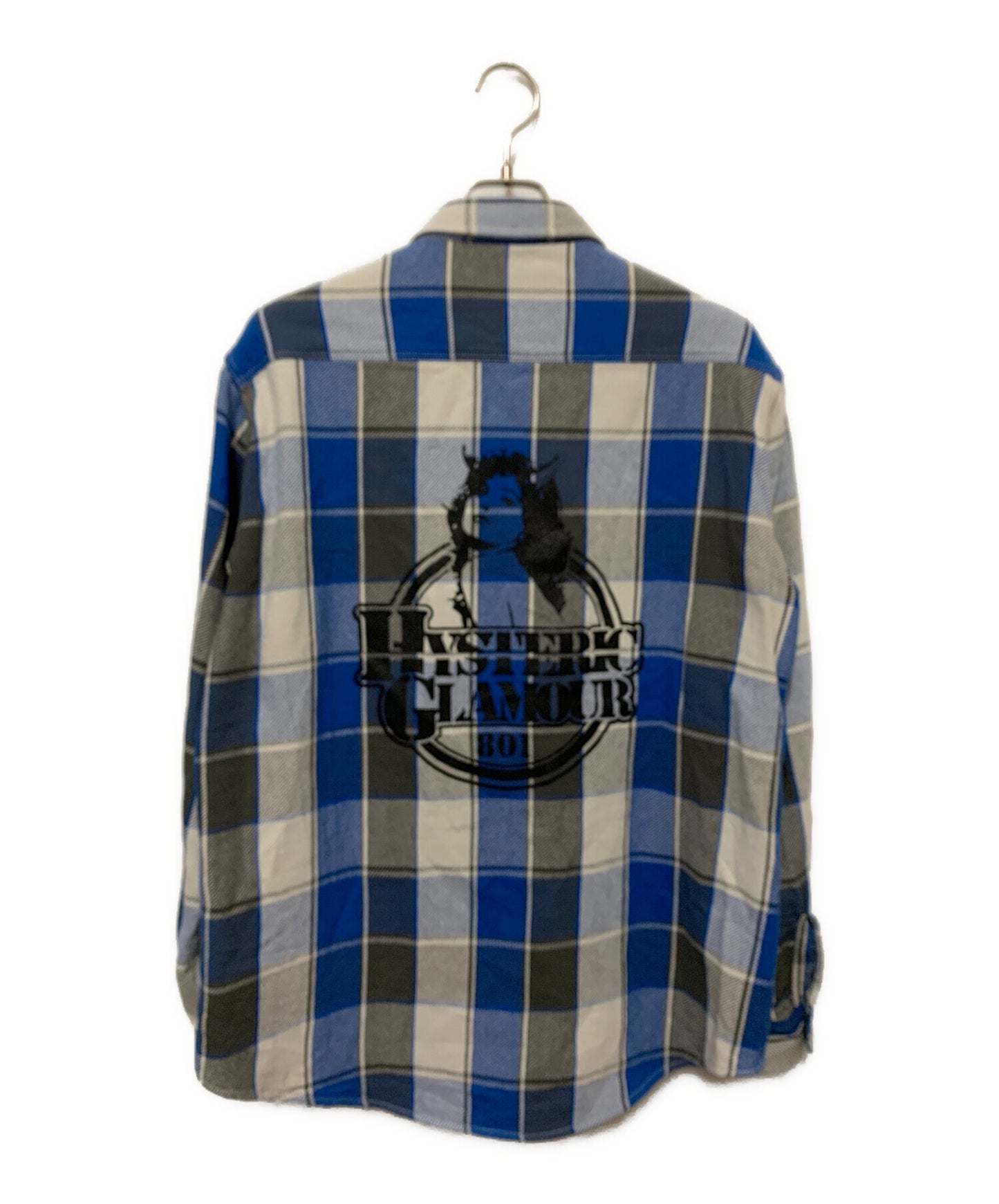 [Pre-owned] Hysteric Glamour DEVILS 801 work check shirt 02241AH01