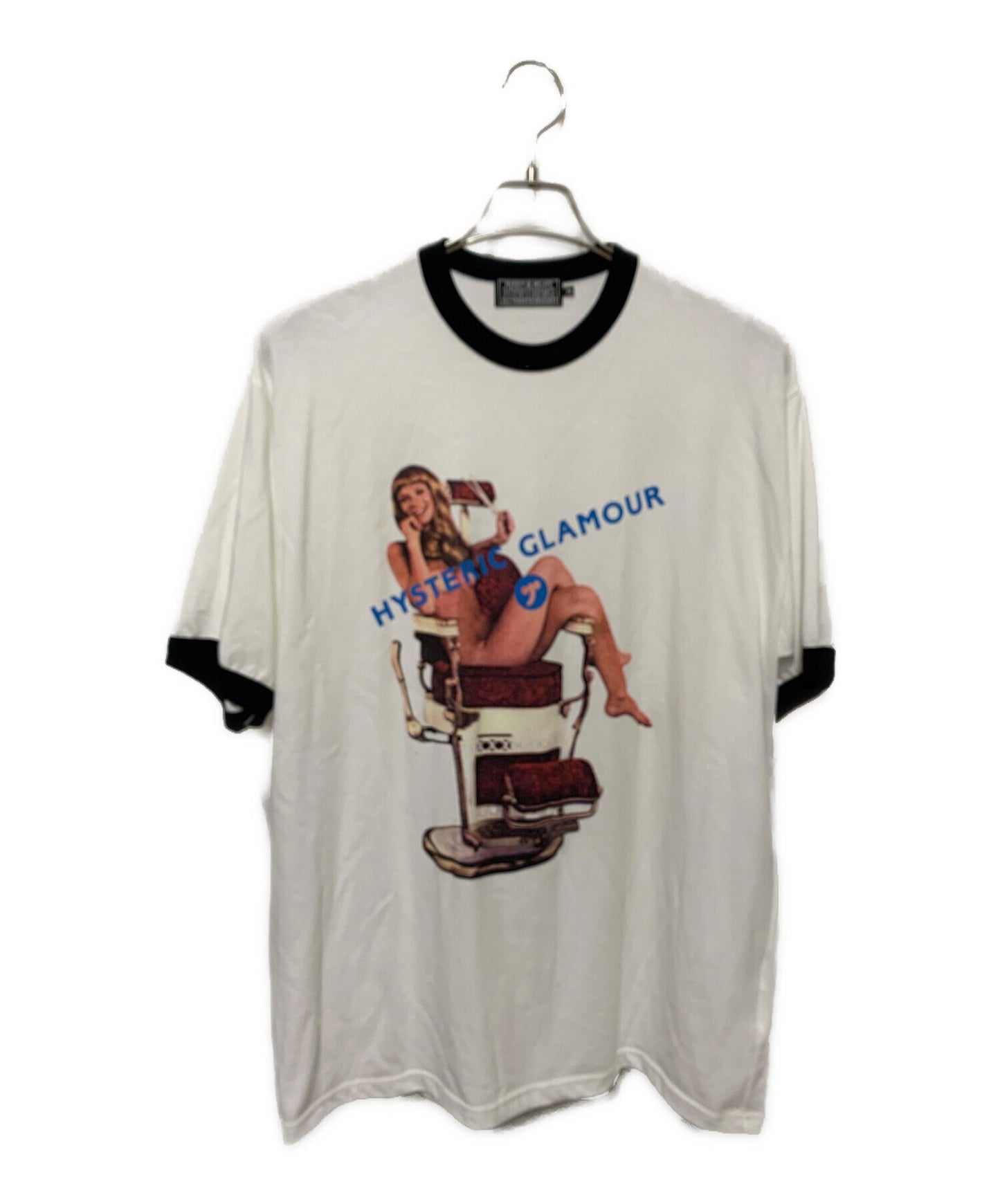 [Pre-owned] Hysteric Glamour ringer T-shirt 02241CT17