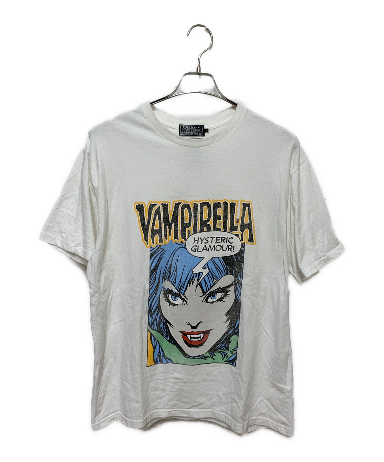 Y2K HYSTERIC GLAMOUR archive Tシャツ 裏原 44 ヒステリックグラマー 袖ボーダー デカロゴ ガールプリントT