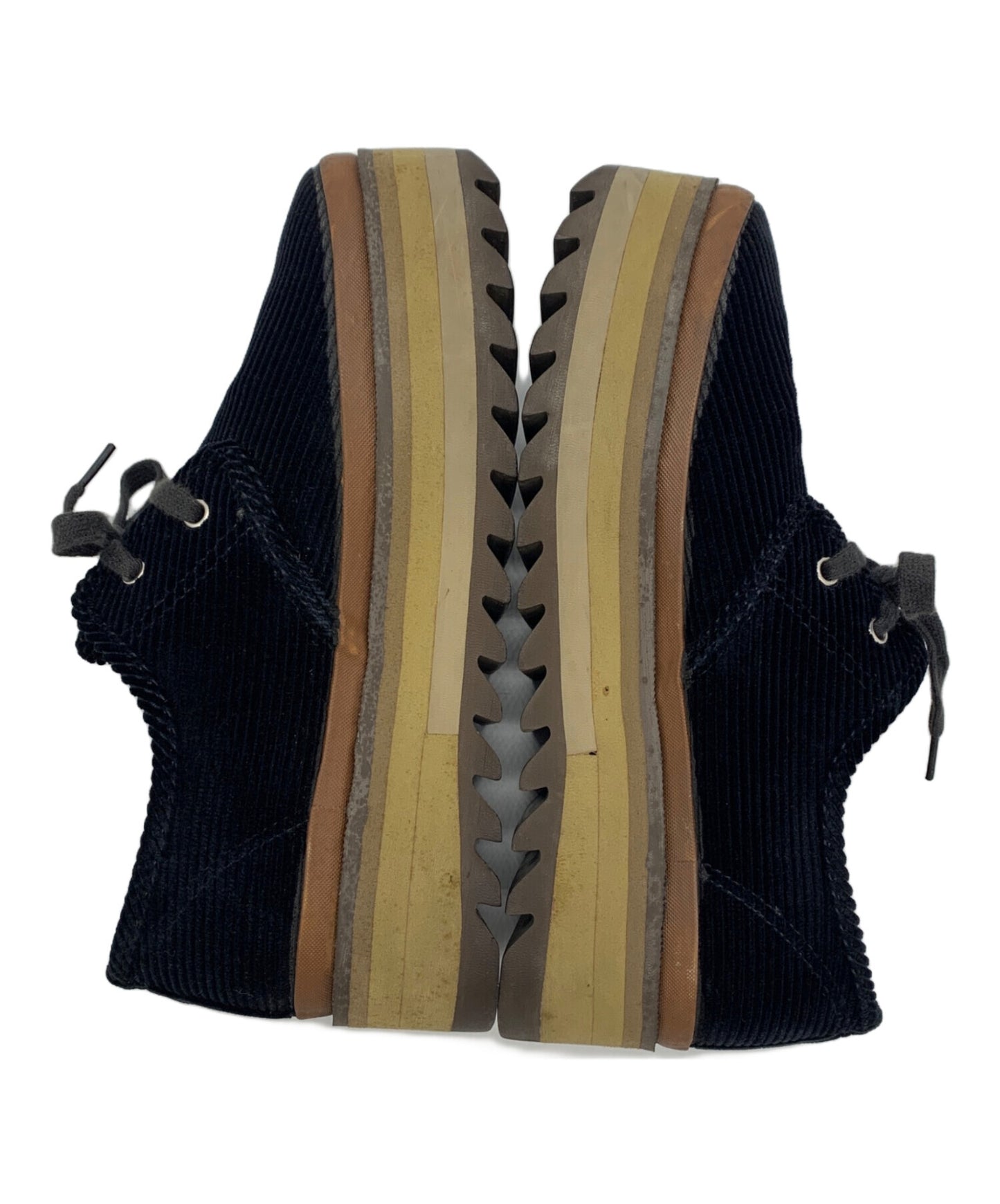 [Pre-owned] COMME des GARCONS HOMME PLUS Thick-soled platform shark sole corduroy shoes