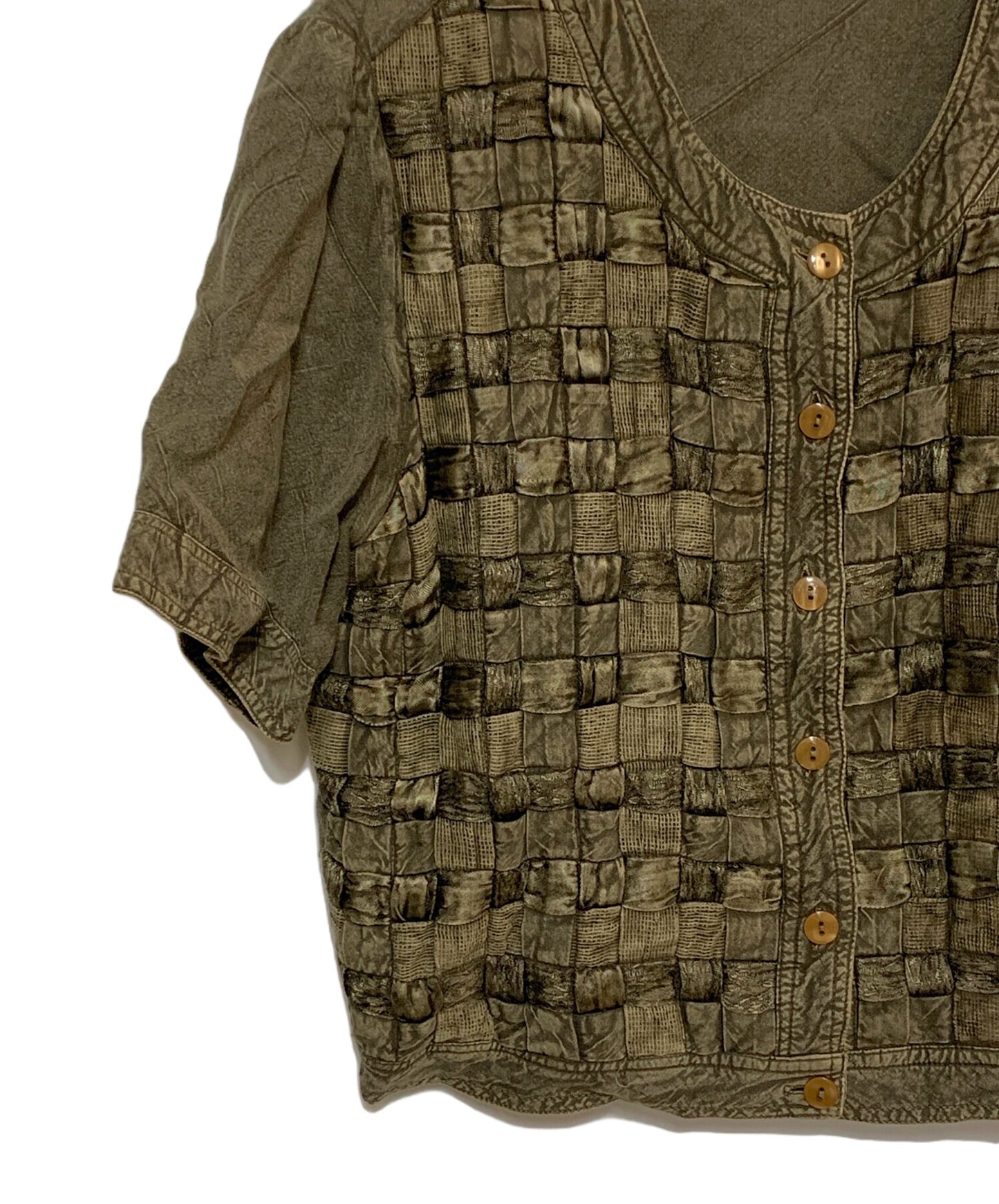 [Pre-owned] Jean Paul GAULTIER Braided Short-Sleeved Shirt