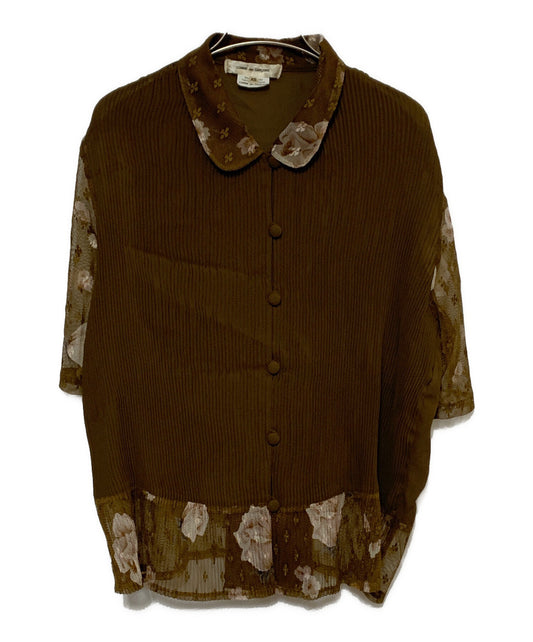 [Pre-owned] COMME des GARCONS pleated shirt blouse GA-T014