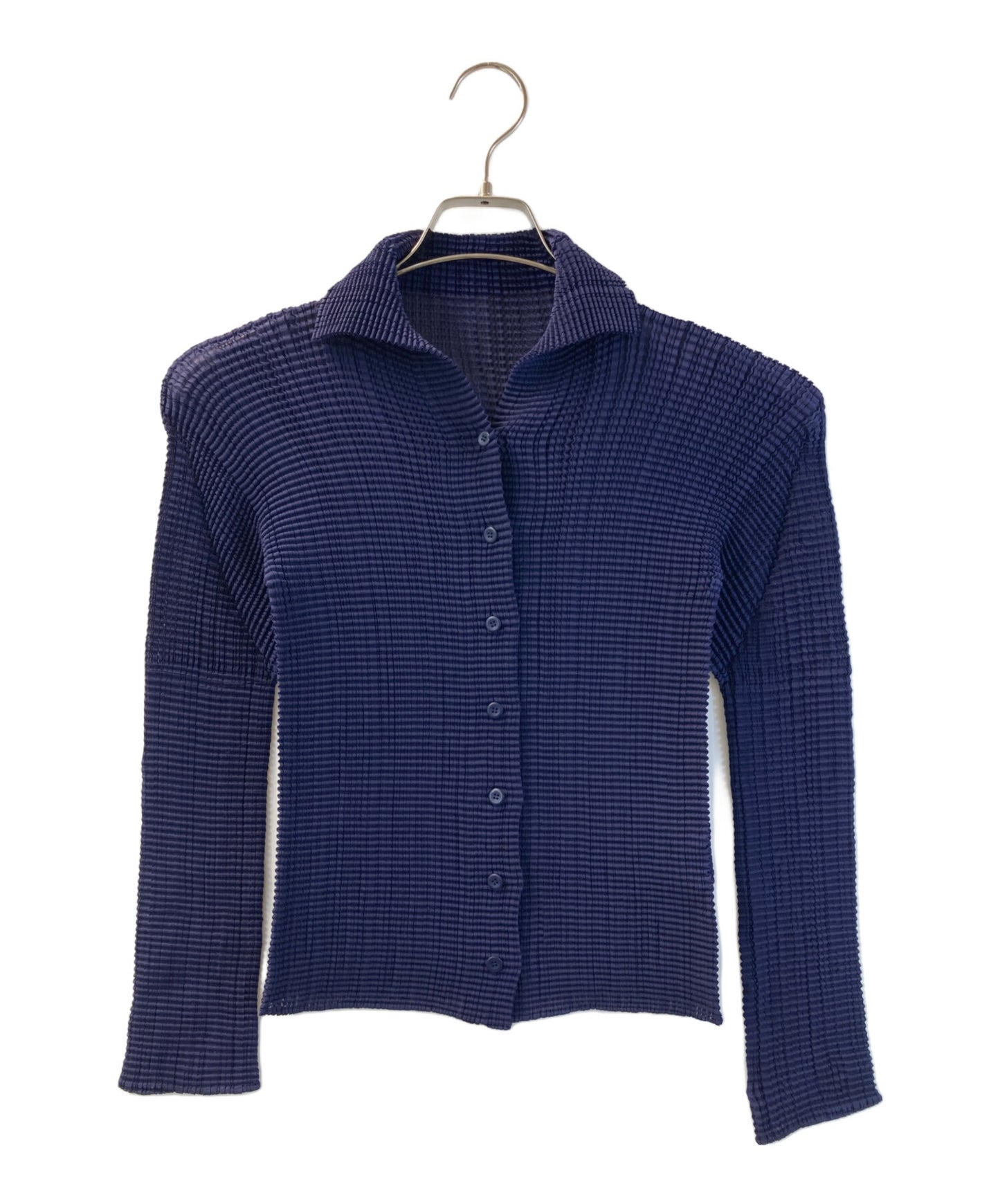 [Pre-owned] ISSEY MIYAKE pleated shirt IM32FJ245