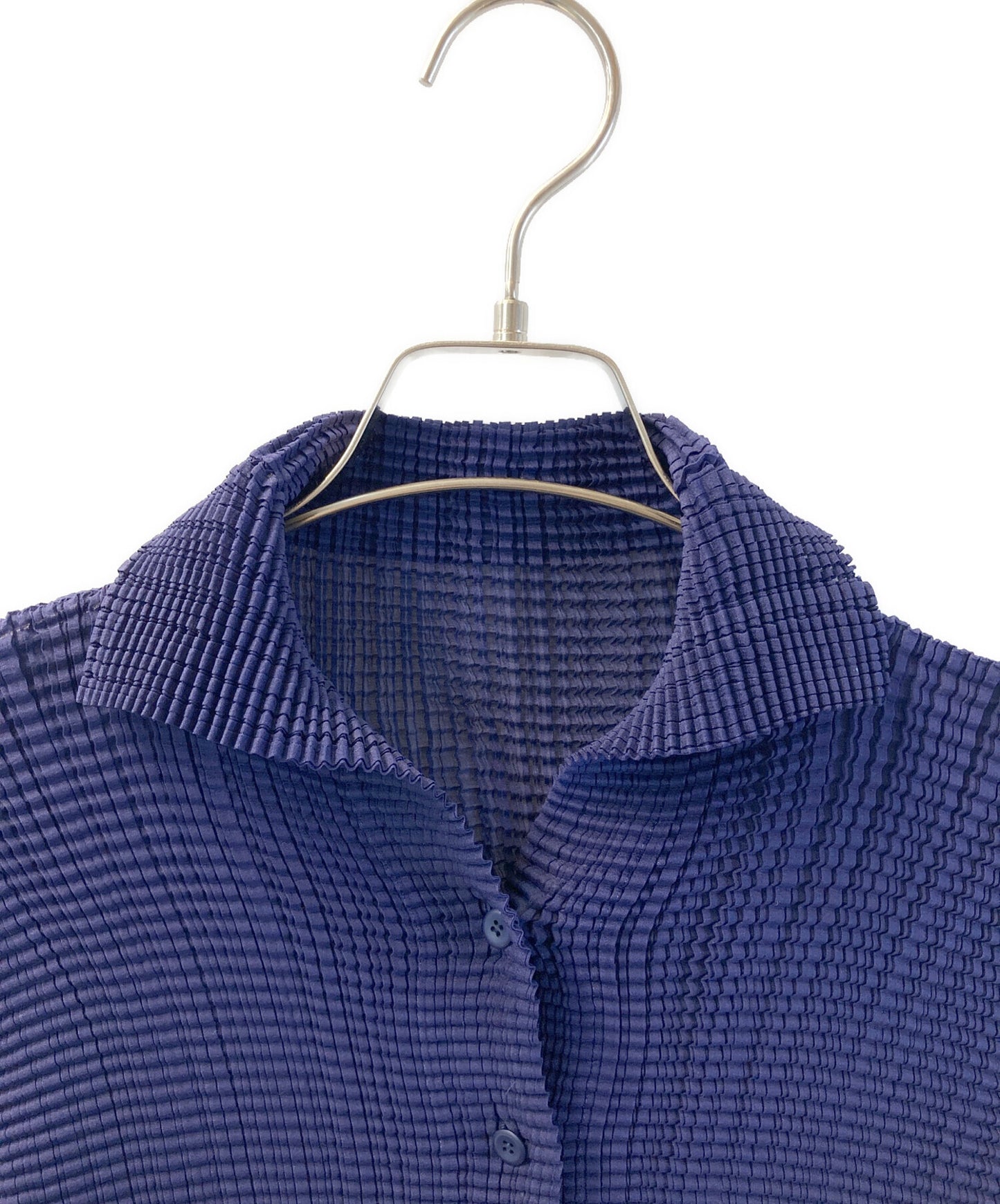[Pre-owned] ISSEY MIYAKE pleated shirt IM32FJ245