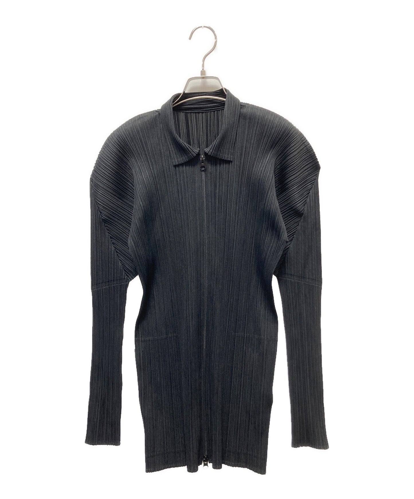 [Pre-owned] PLEATS PLEASE Zip-up cardigan with collar PP04-JD359