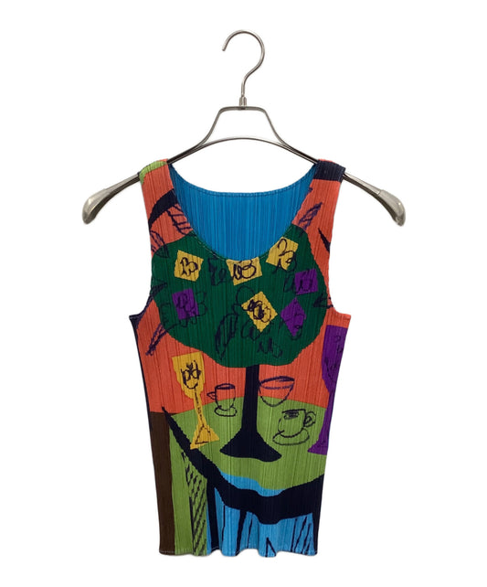 [Pre-owned] PLEATS PLEASE ISSEY MIYAKE ■ Sleeveless pleated cut and sewn PP11-JK776