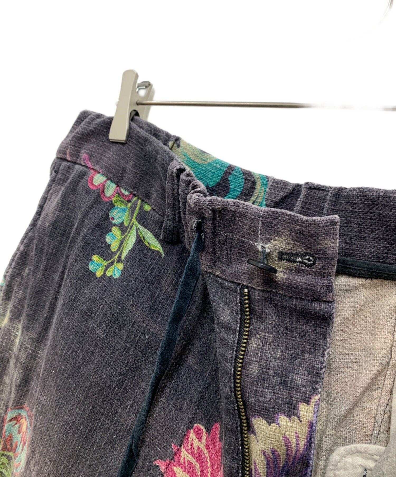 Pre-owned] Yohji Yamamoto pour homme Cotton Linen Flower Wide
