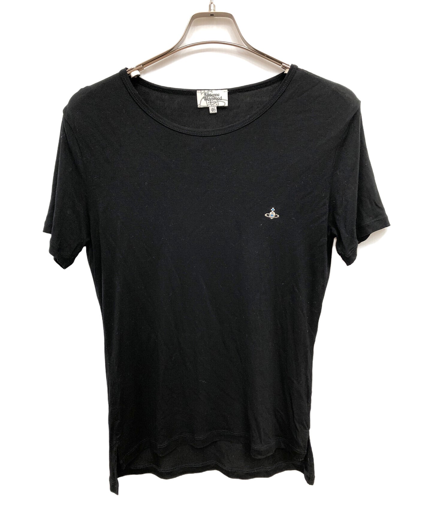 [Pre-owned] Vivienne Westwood Orb Embroidery Logo Short-Sleeved Cut and Sewn VW-GT-73953