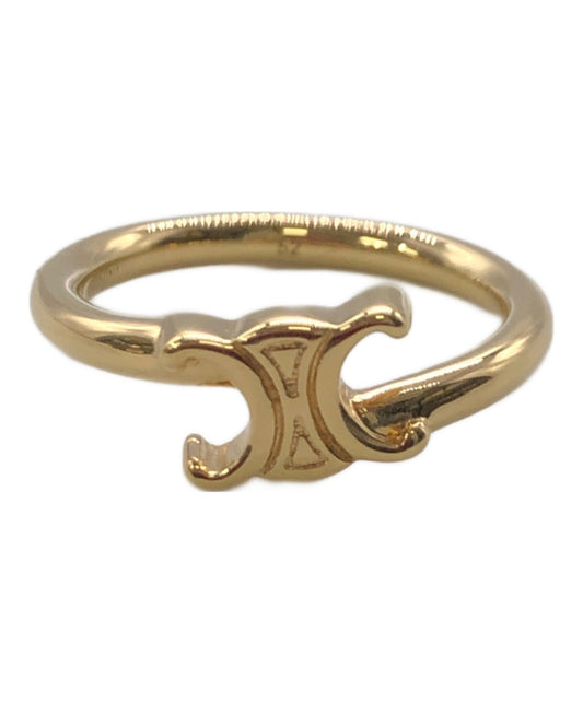 [Pre-owned] CELINE Triomphe Asymmetric Ring SLF4273