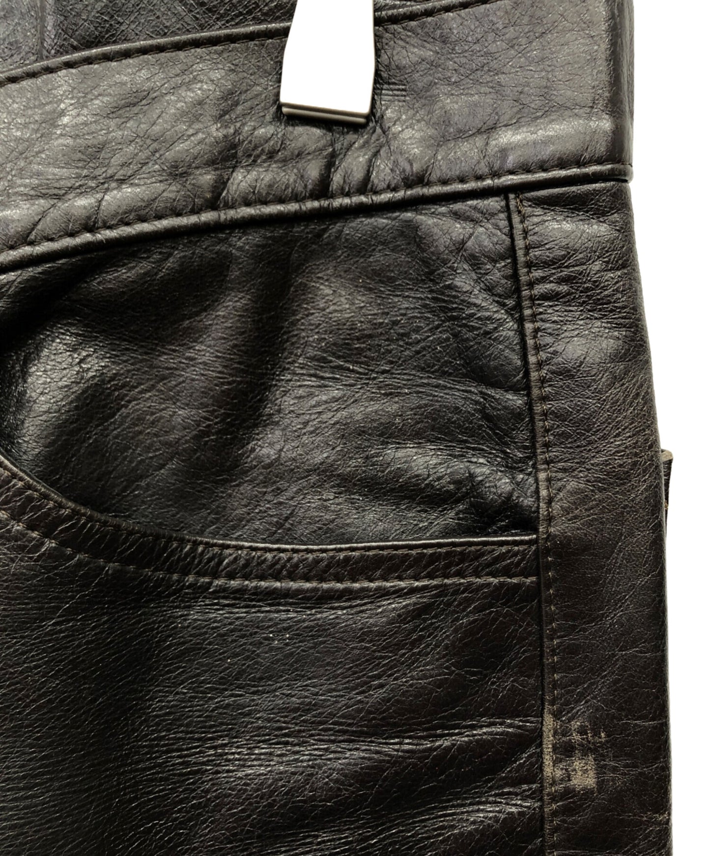 [Pre-owned] UNDERCOVER leather pants 134