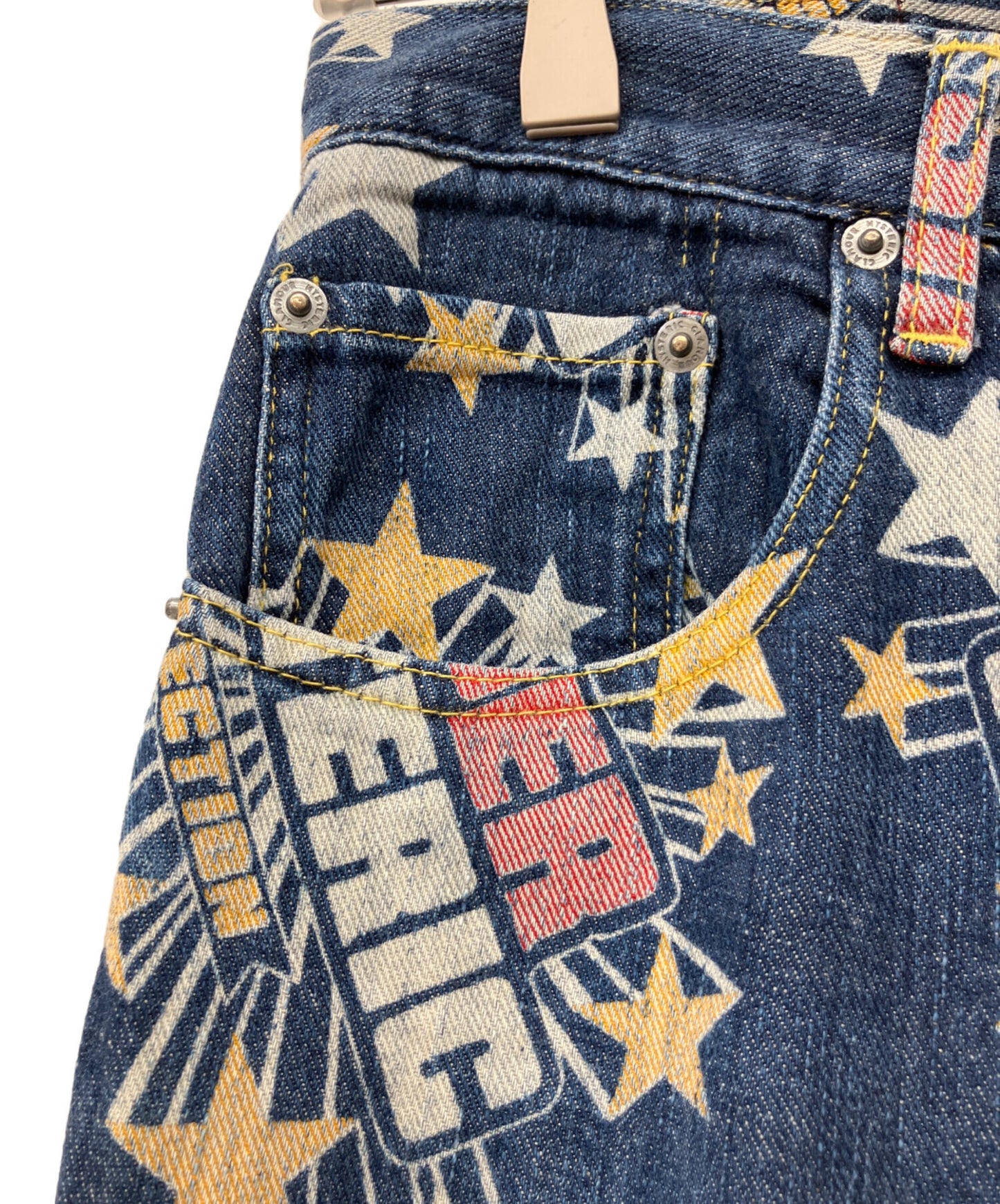 [Pre-owned] Hysteric Glamour all-over denim pants 2AP-0751
