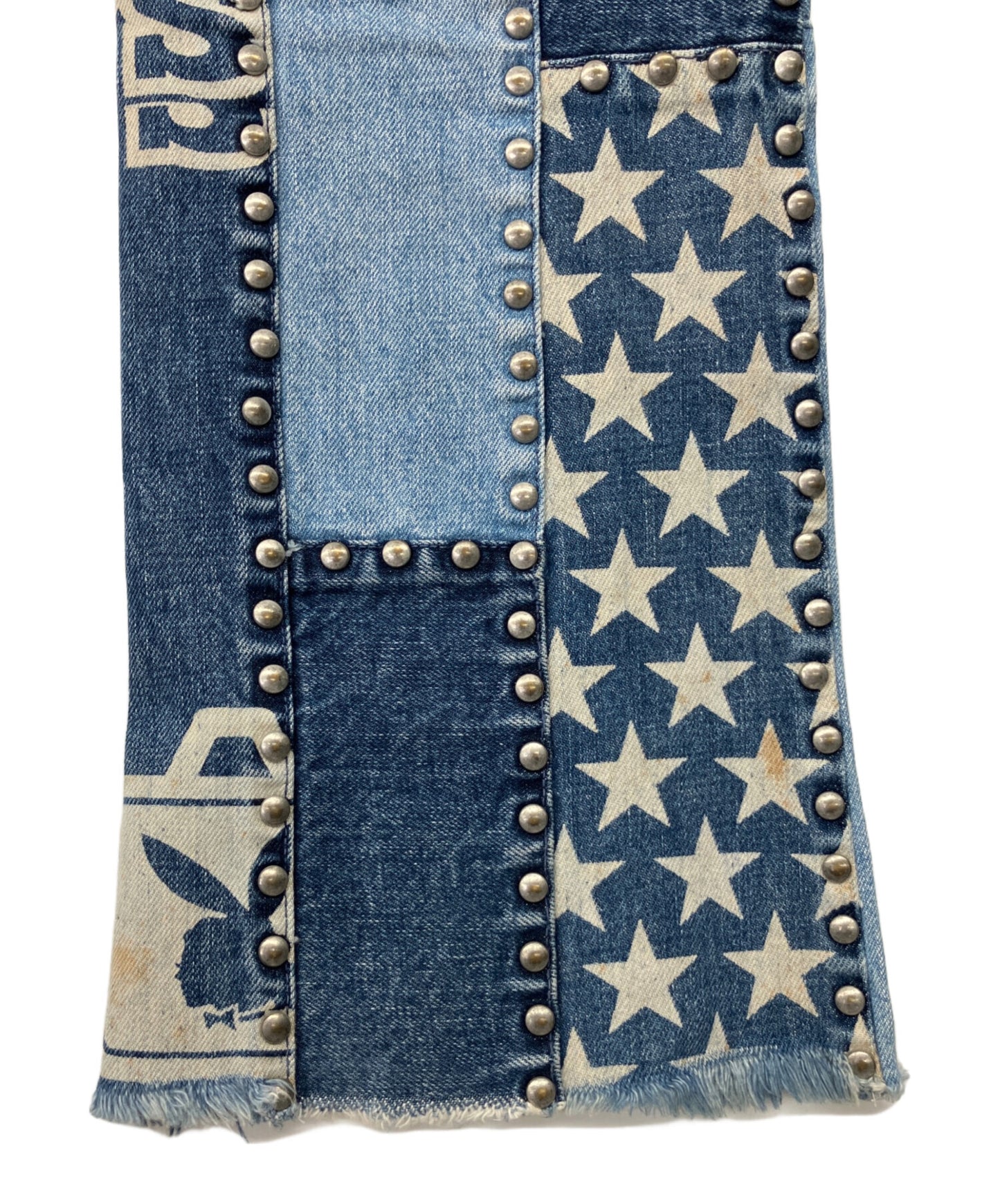 [Pre-owned] Hysteric Glamour patchwork denim pants 2AP-2130
