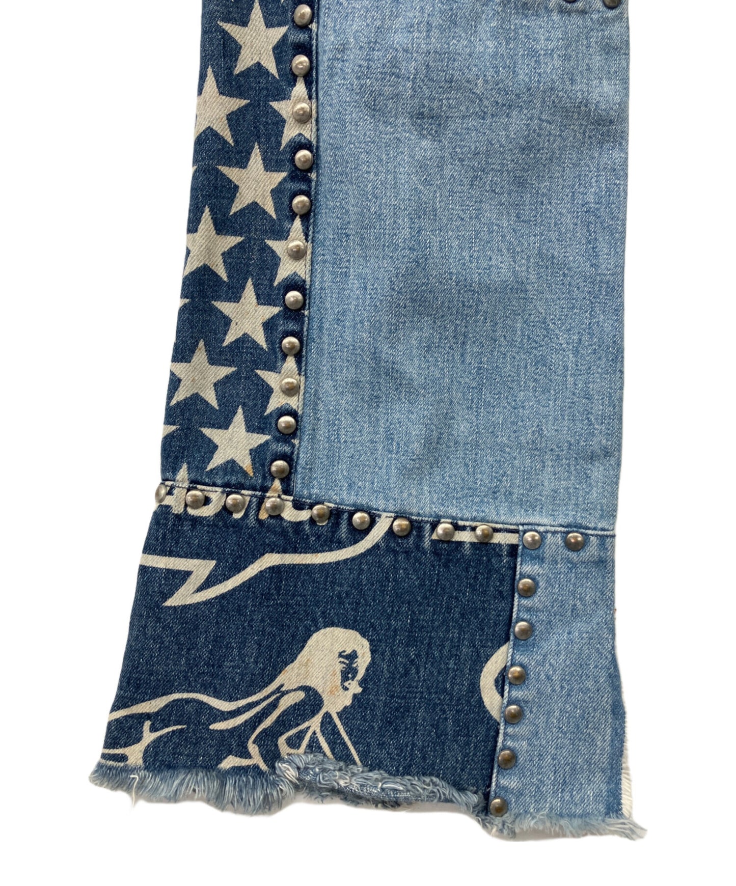 [Pre-owned] Hysteric Glamour patchwork denim pants 2AP-2130