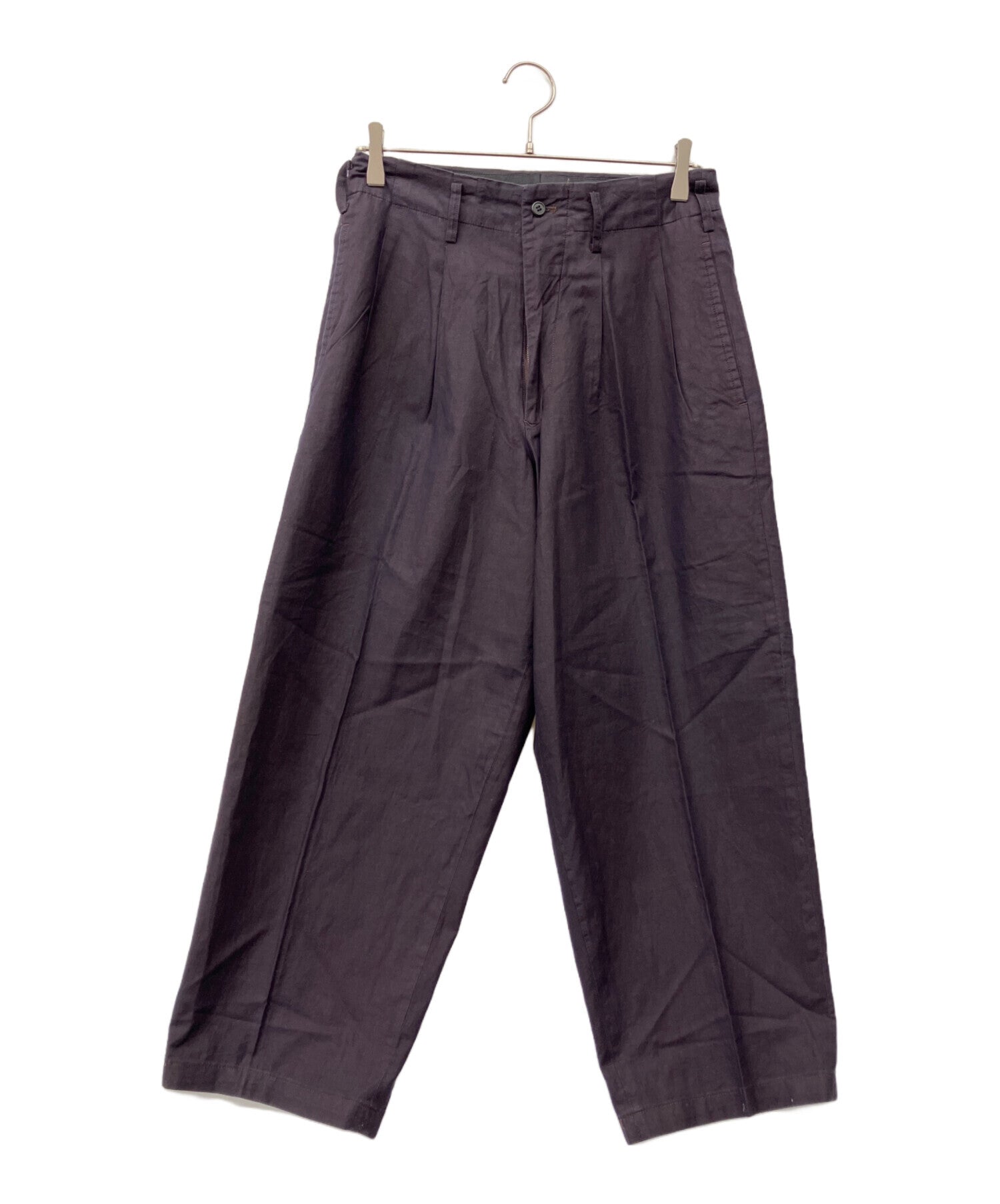 【18AW】 Yohji Yamamoto リネン　ワイドパンツ　archive 10OZ UNEVEN YARN DENIM CROPPED WIDE PANTS – THE SHOP YOHJI YAMAMOTO