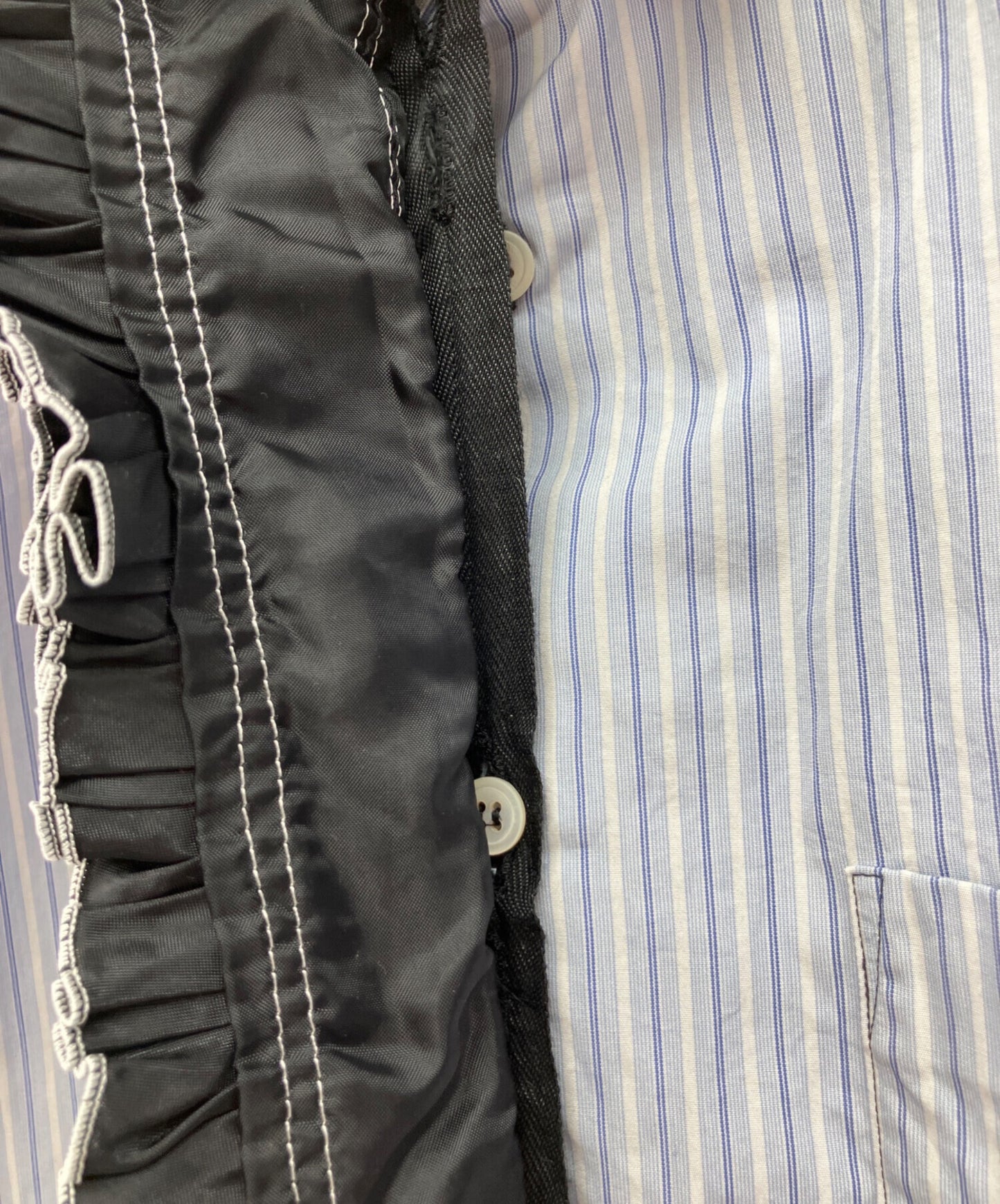 [Pre-owned] COMME des GARCONS HOMME PLUS Frilled stripes AD2011 "Decadence" collection PH-B039