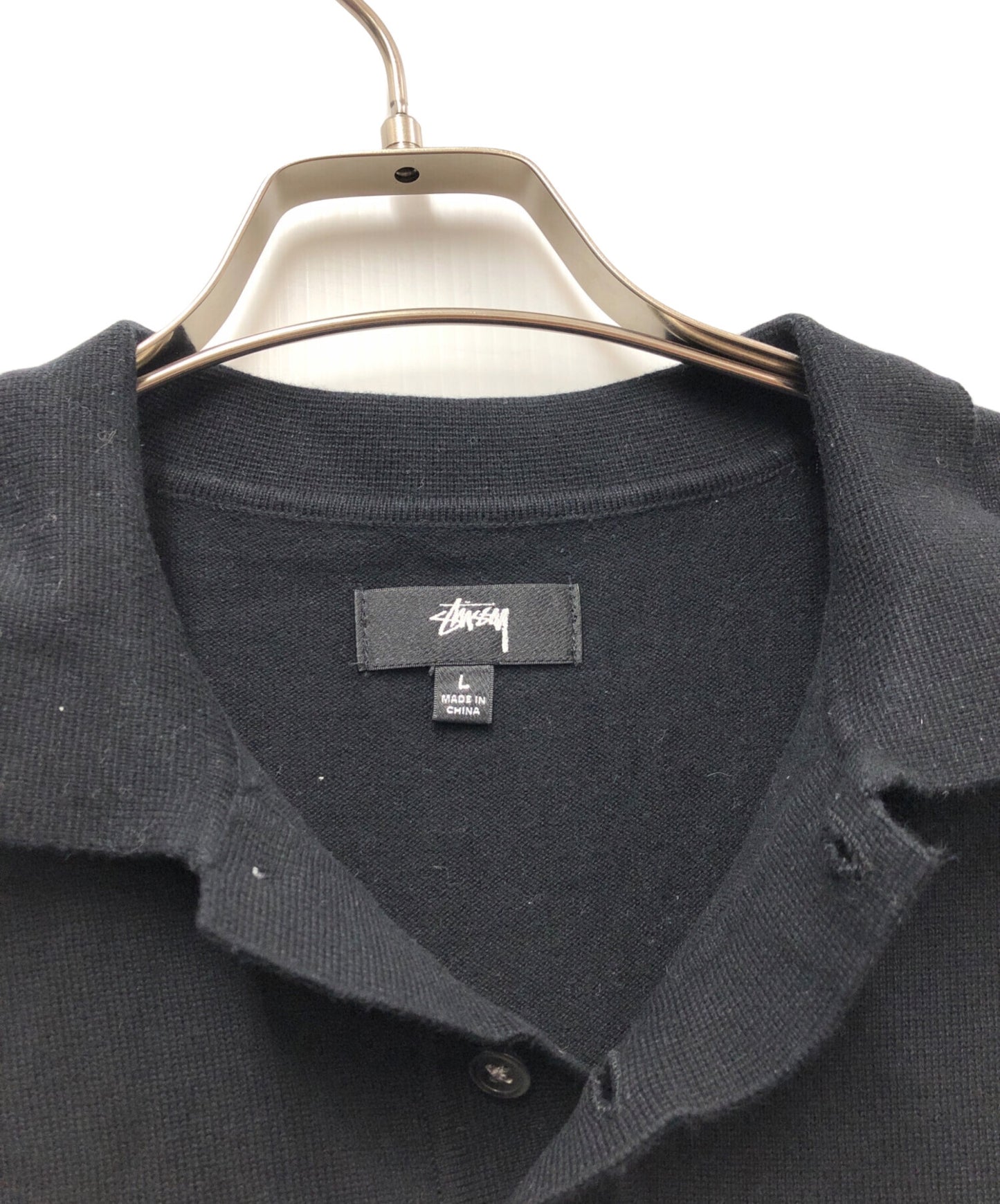 [Pre-owned] stussy CLASSIC SS POLO SWEATER 117110