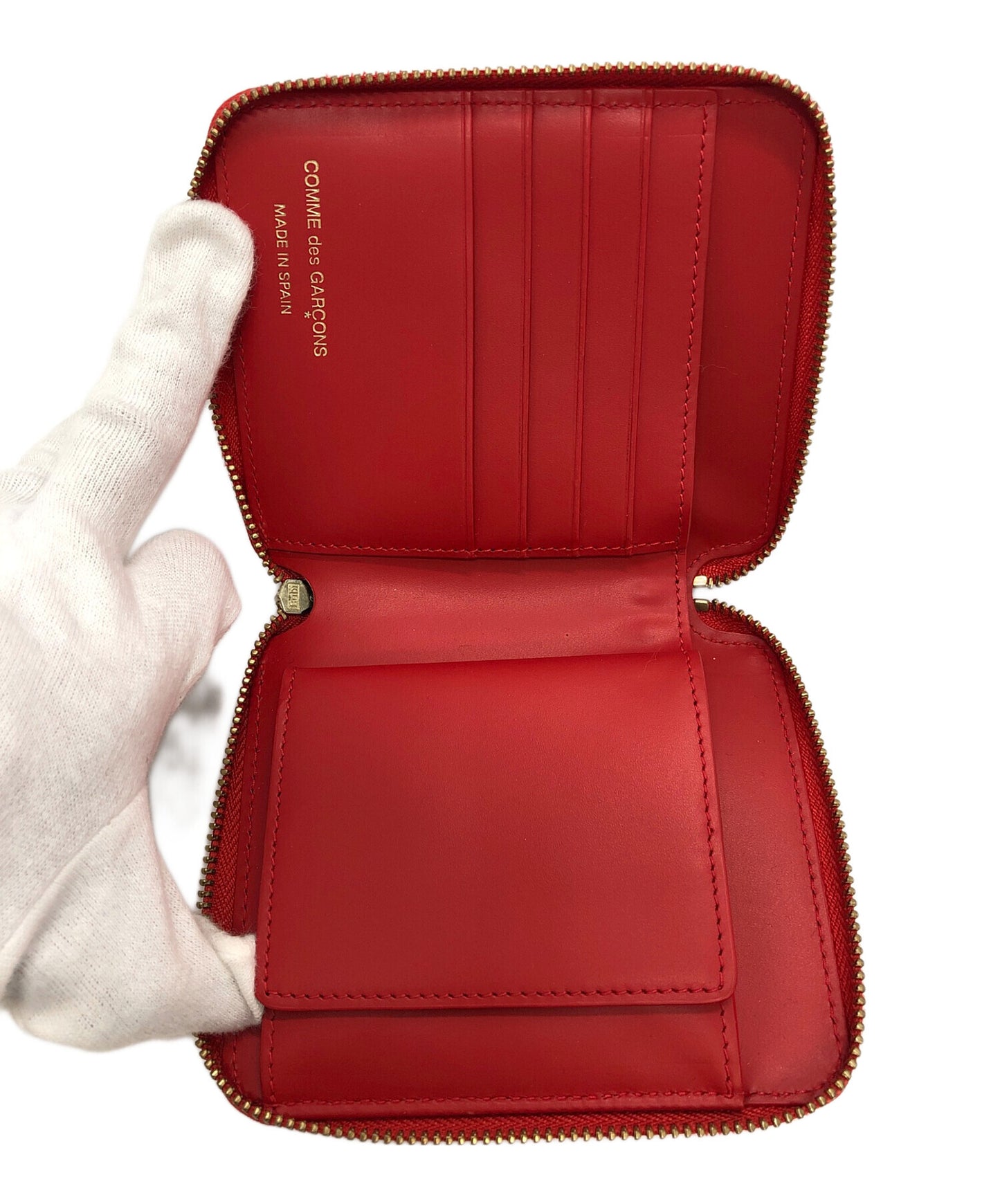 [Pre-owned] COMME des GARCONS Big Bow Round Zipper Wallet SA2100BB