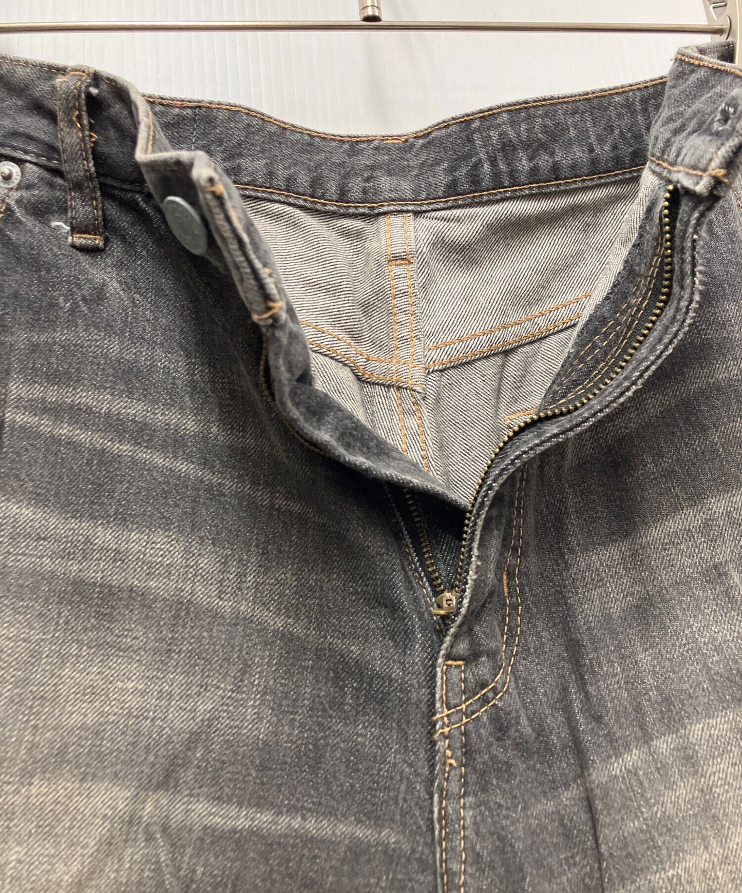 [Pre-owned] Hysteric Glamour KC processed wide denim pants 01223AP09