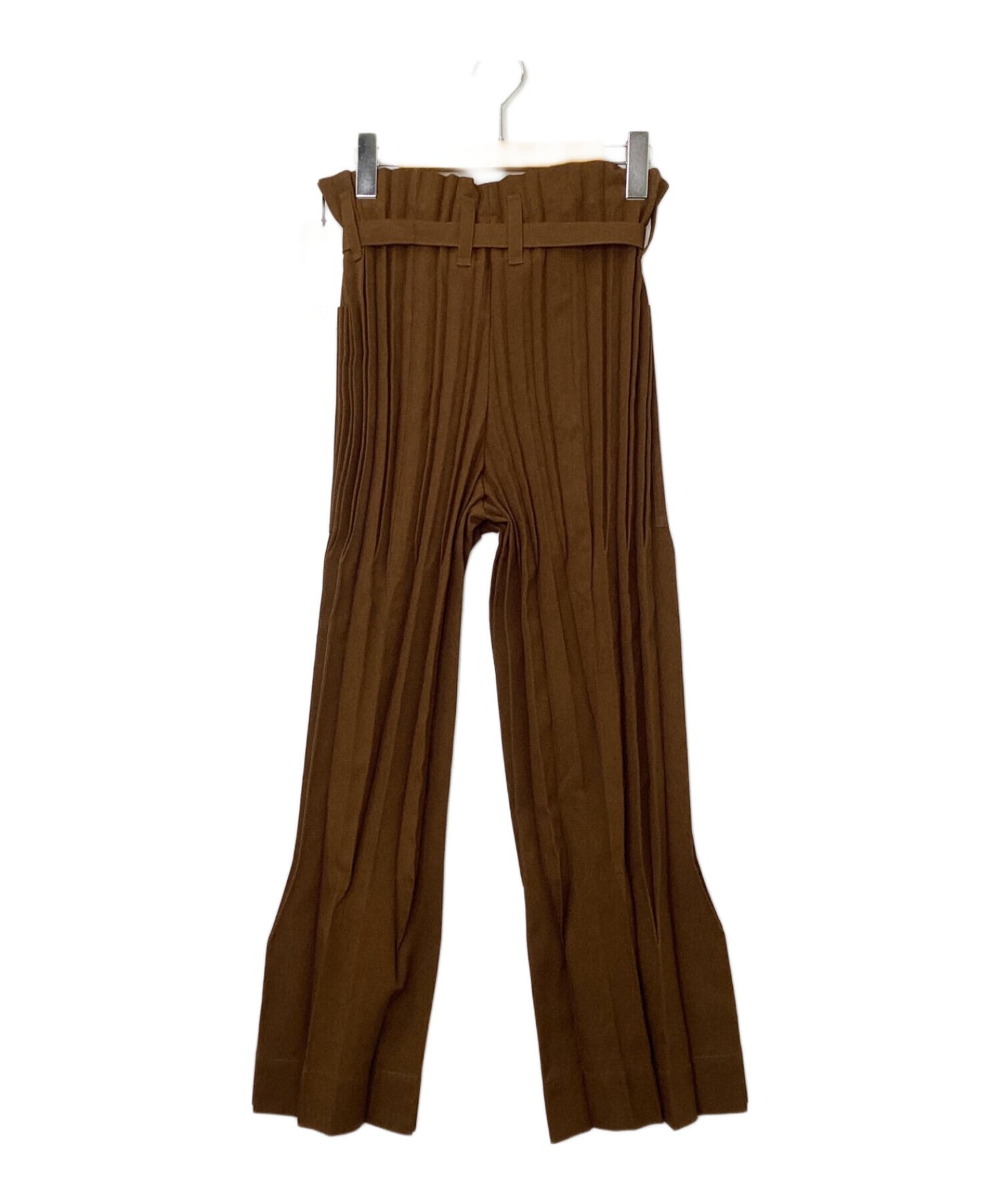 [Pre-owned] me ISSEY MIYAKE pleated pants with belt MI83FF512