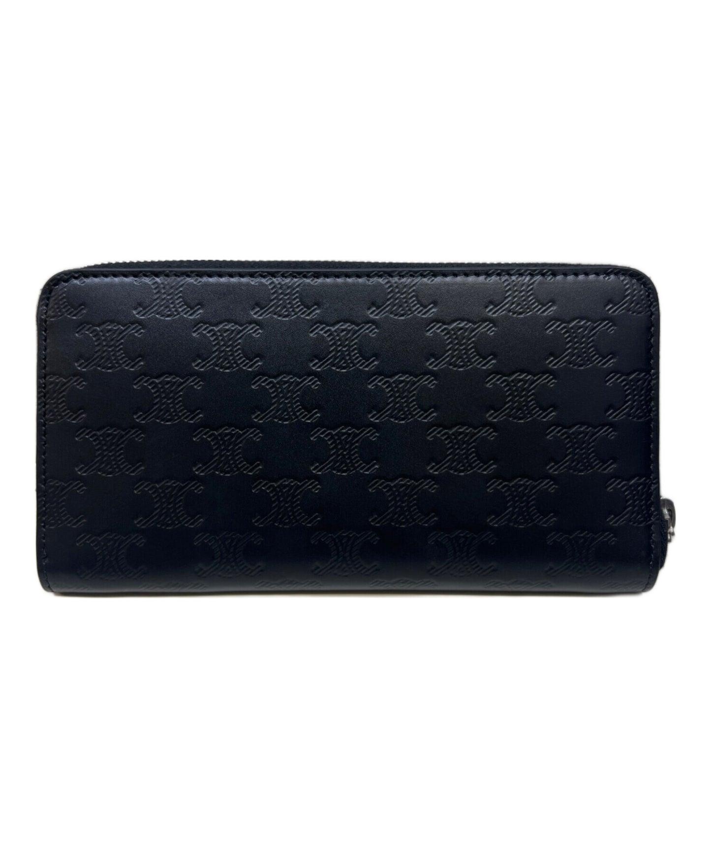 [Pre-owned] CELINE Round Zipper Long Wallet 10B553FQC