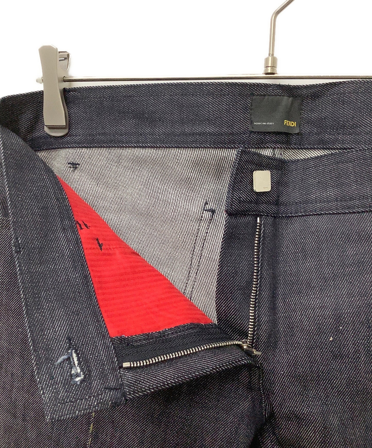[Pre-owned] FENDI Center Stitch Denim Pants