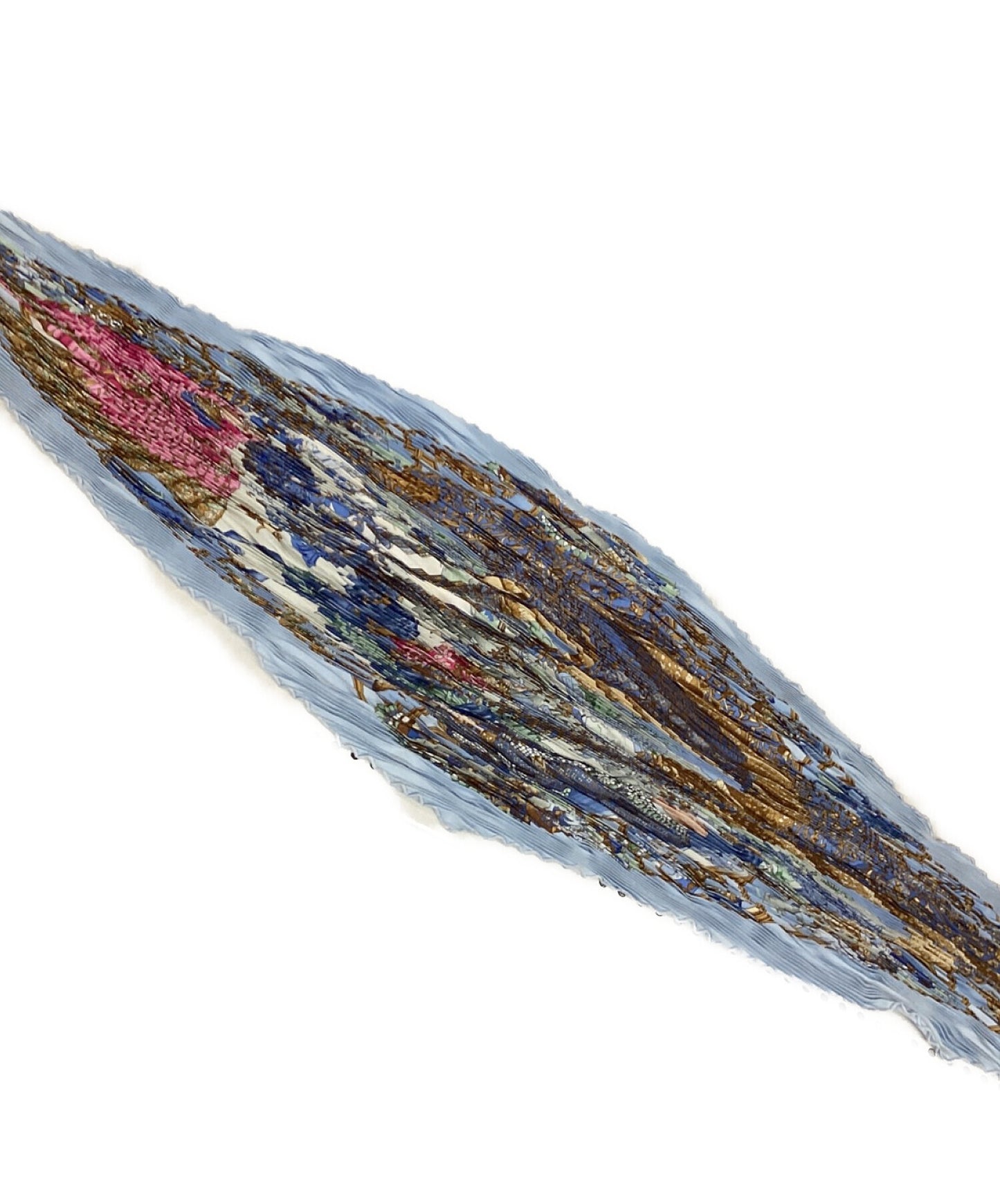 [Pre-owned] HERMES pleated scarf