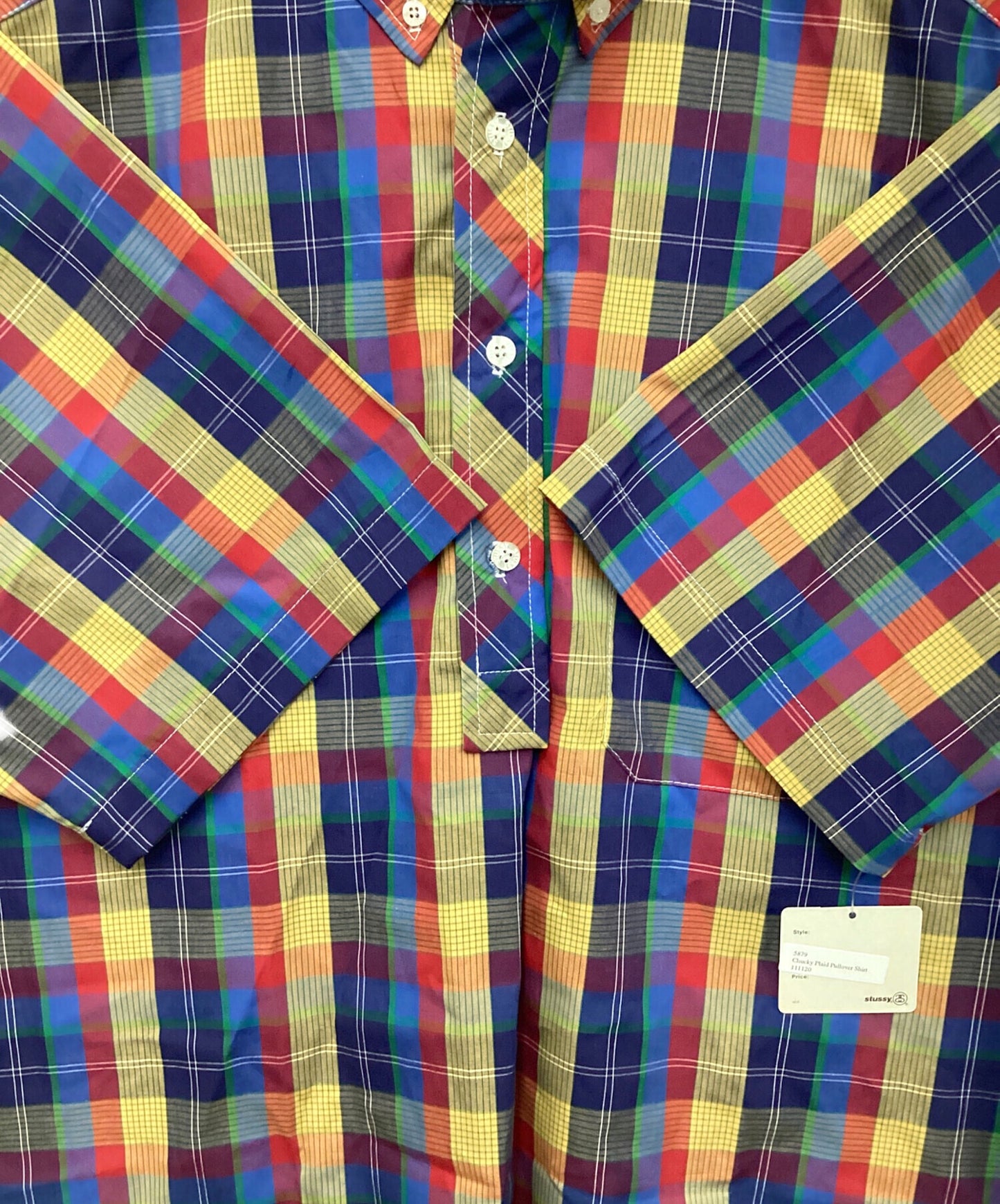 [Pre-owned] stussy Chucky Plaid Pullover Shirt