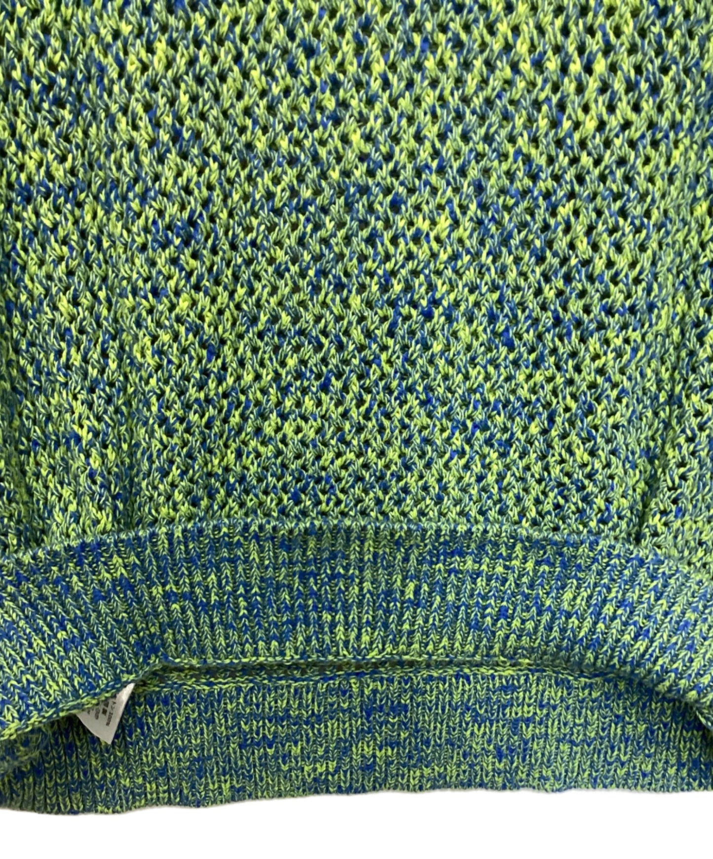 [Pre-owned] stussy 2 Tone Loose Gauge Crew Neck Sweater