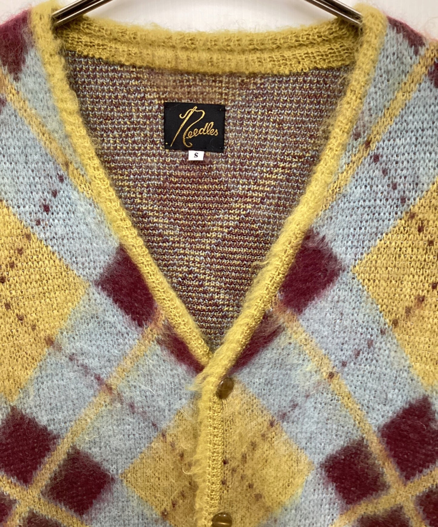 [Pre-owned] Needles MOHAIR CARDIGAN ARGYLE J0256