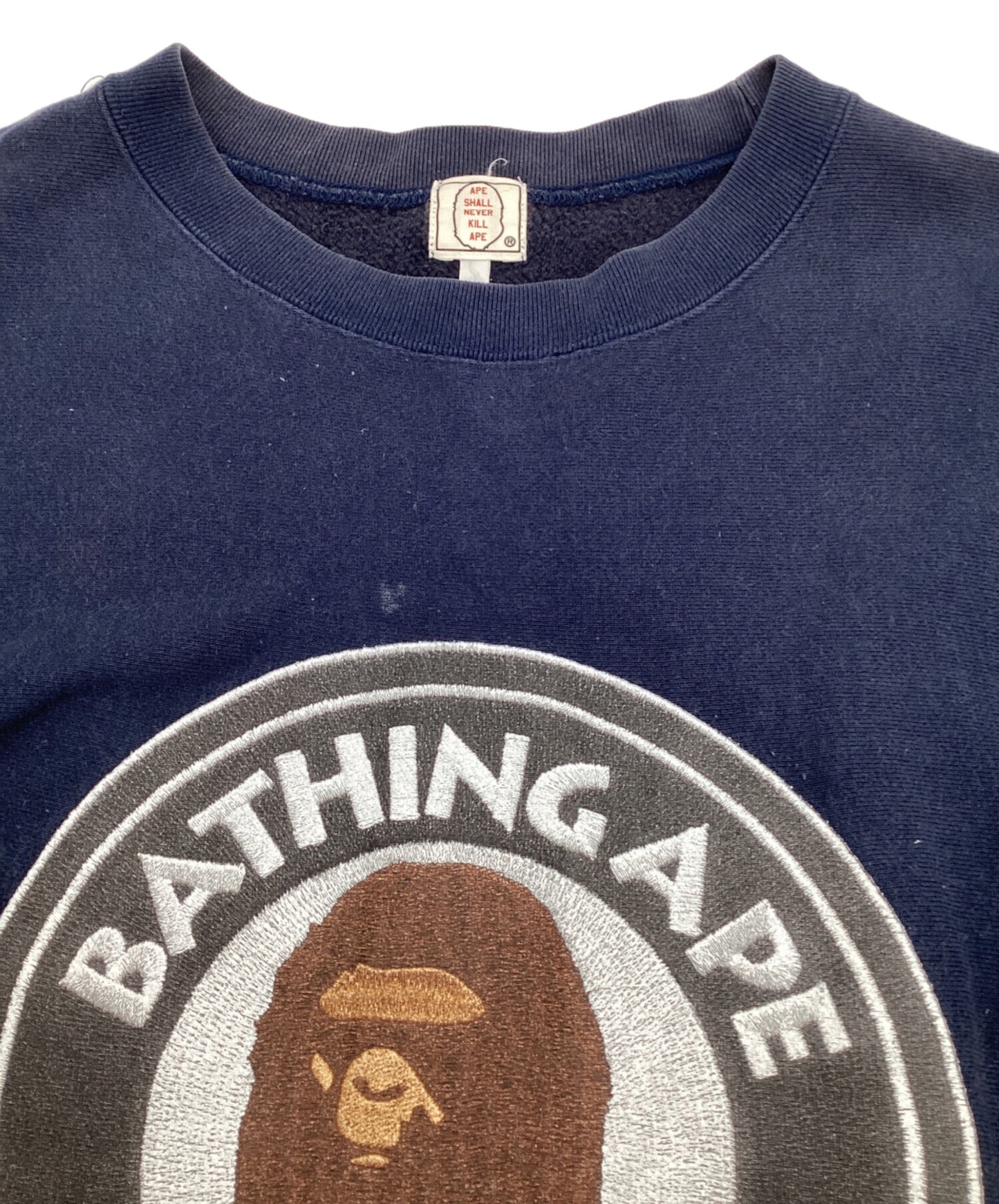 [Pre-owned] A BATHING APE BUSTY WORKS Crew-Neck Sweatshirt L