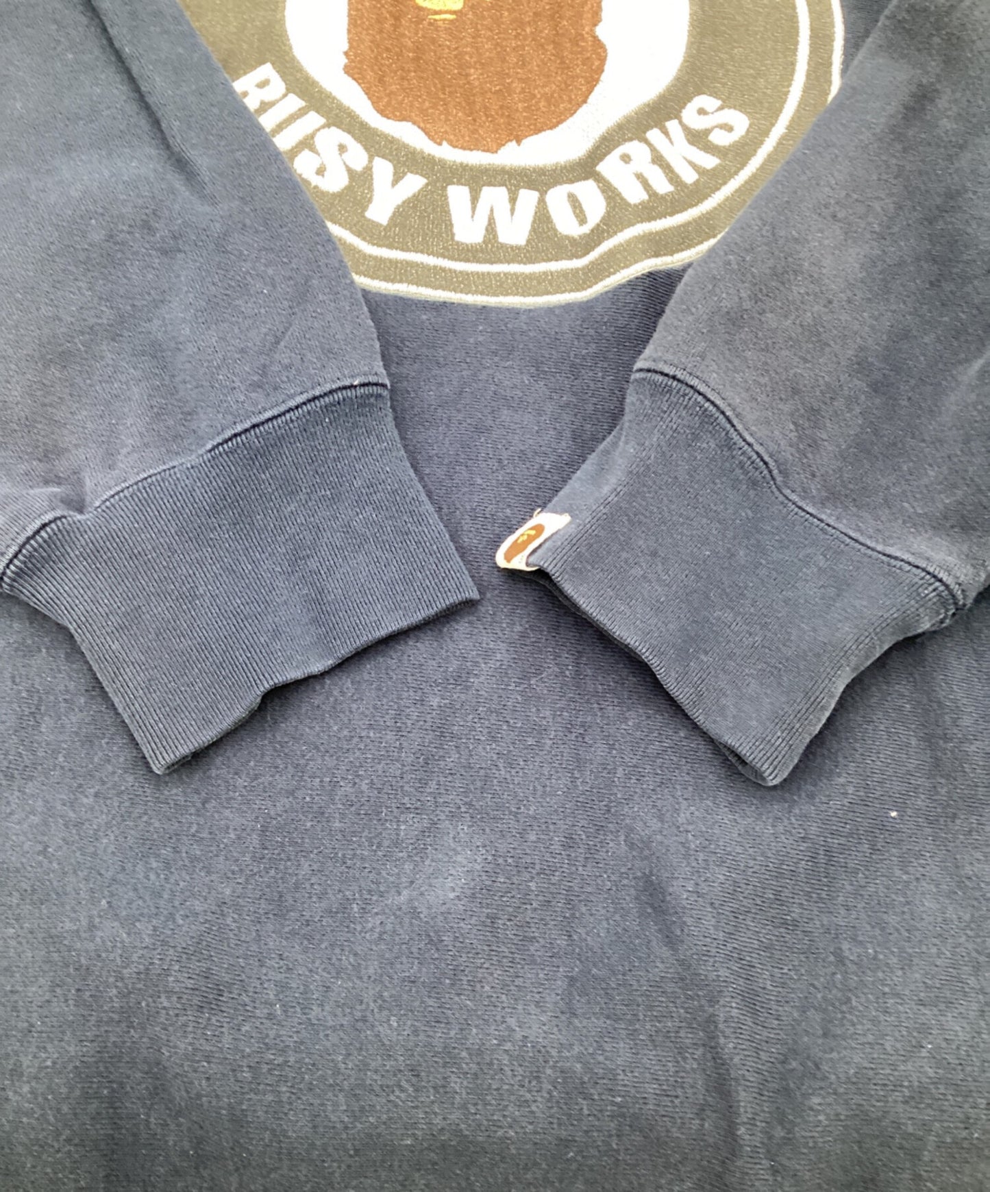 [Pre-owned] A BATHING APE BUSTY WORKS Crew-Neck Sweatshirt L