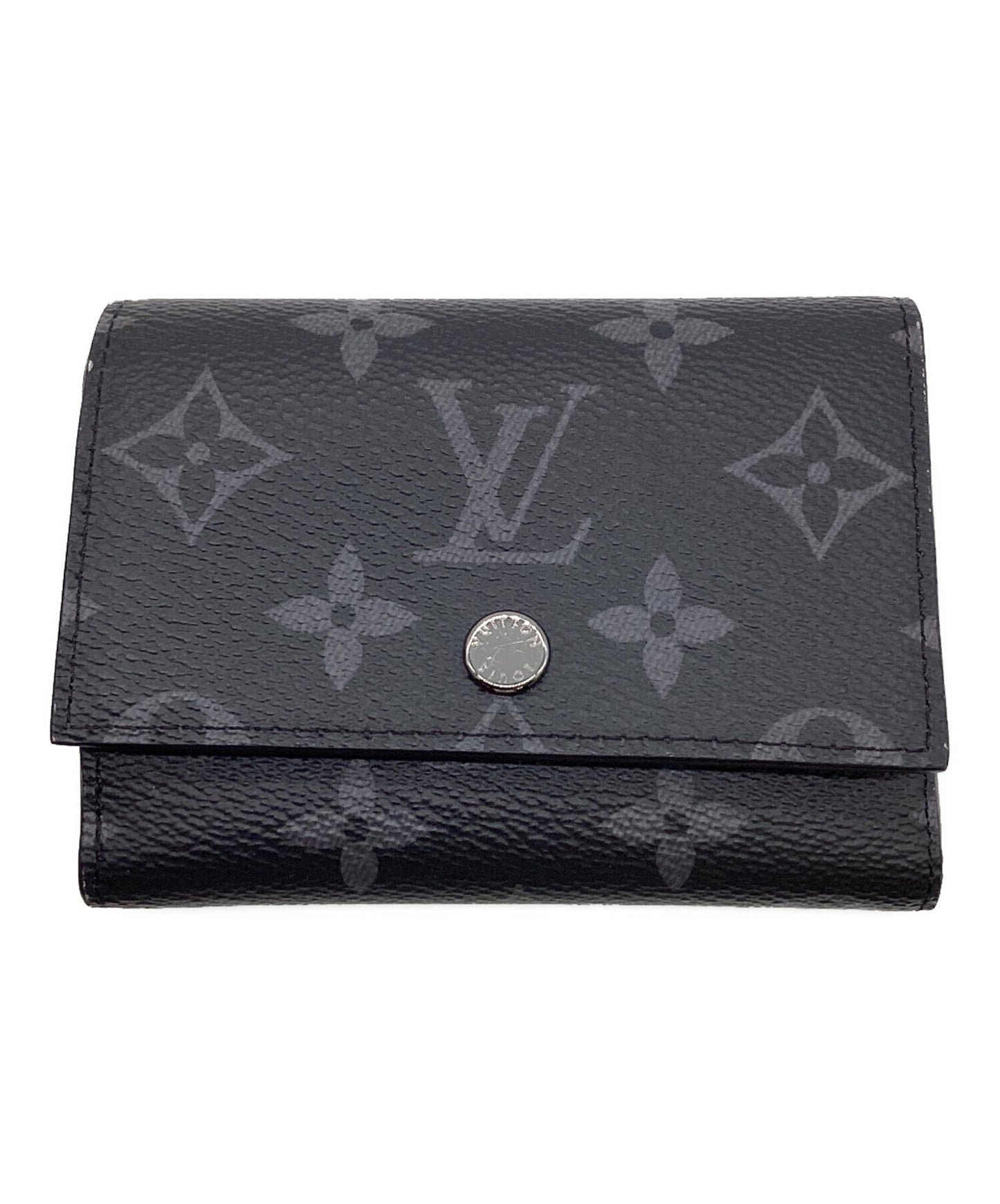 [Pre-owned] LOUIS VUITTON Monogram Eclipse Victor Wallet trifold wallet M12598
