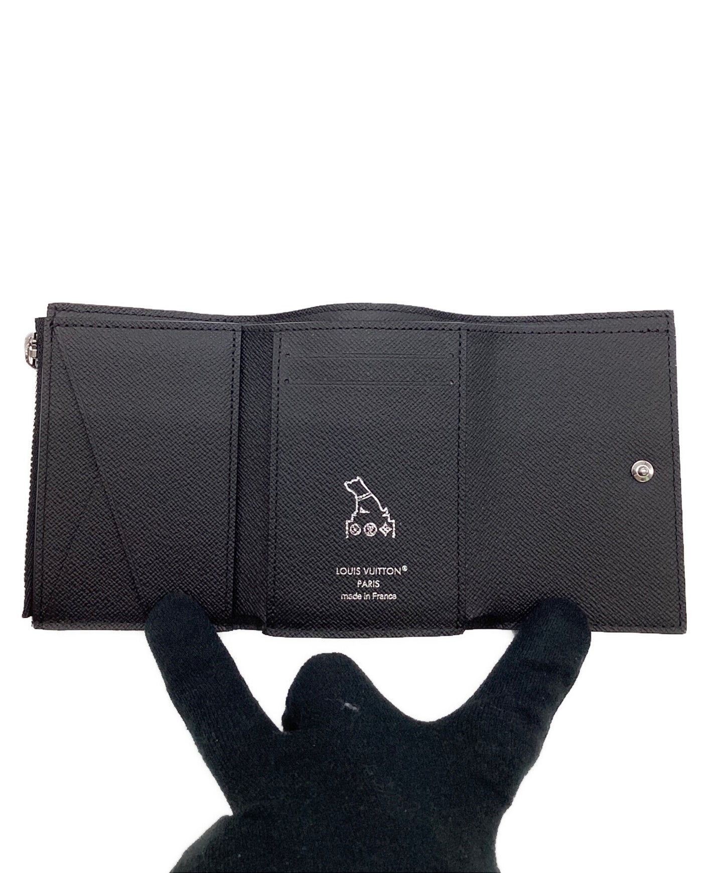 [Pre-owned] LOUIS VUITTON Monogram Eclipse Victor Wallet trifold wallet M12598