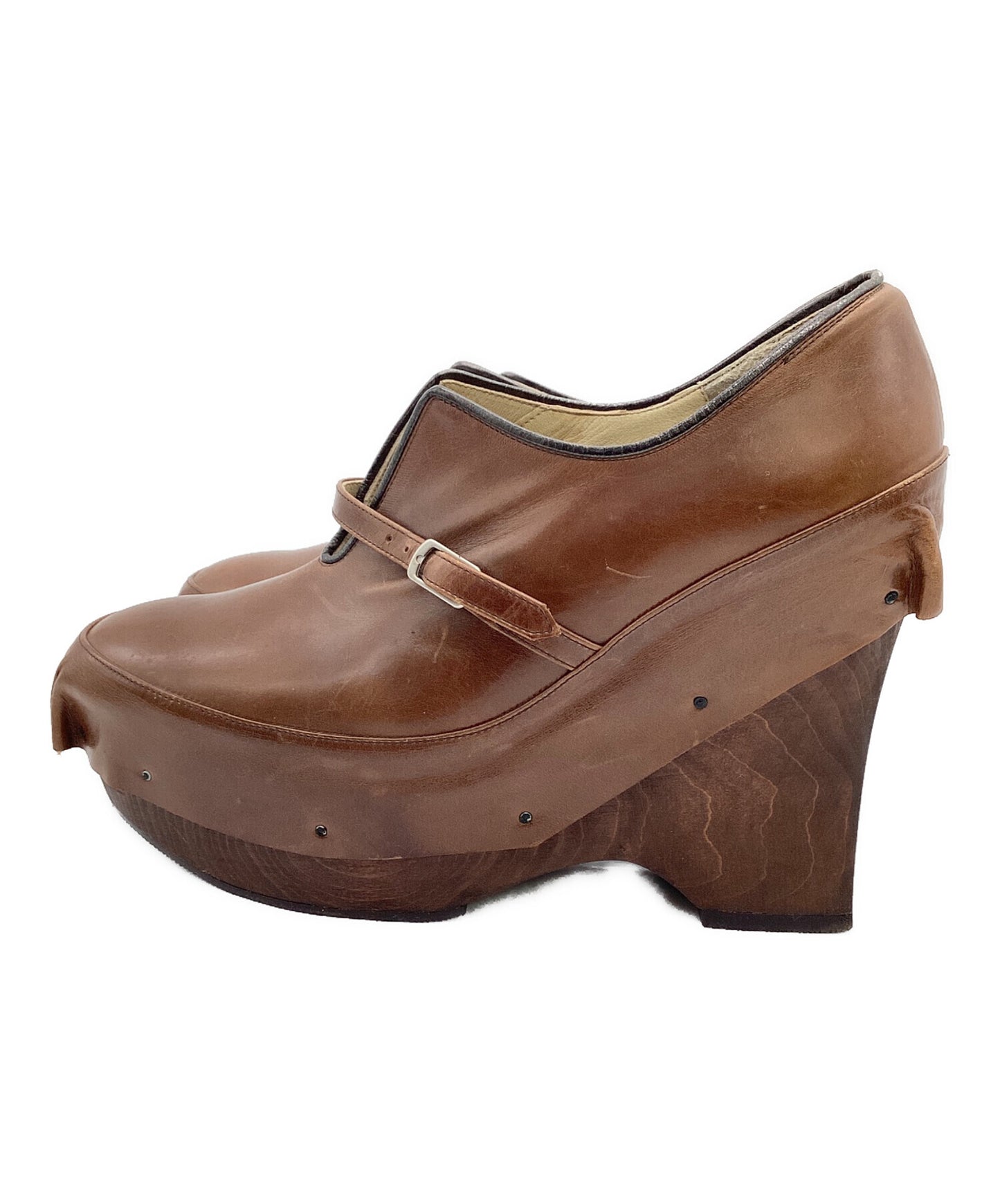 [Pre-owned] MIHARA YASUHIRO thick-soled pumps