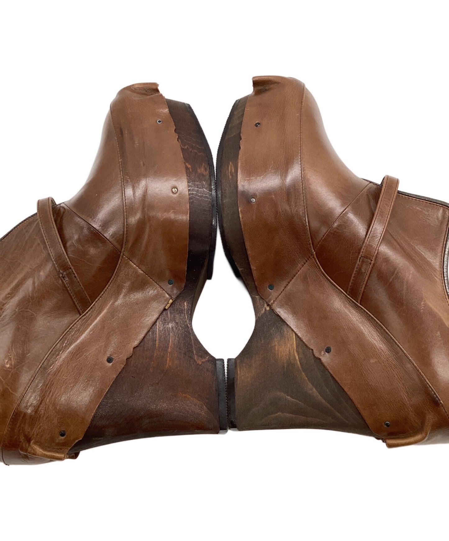 [Pre-owned] MIHARA YASUHIRO thick-soled pumps