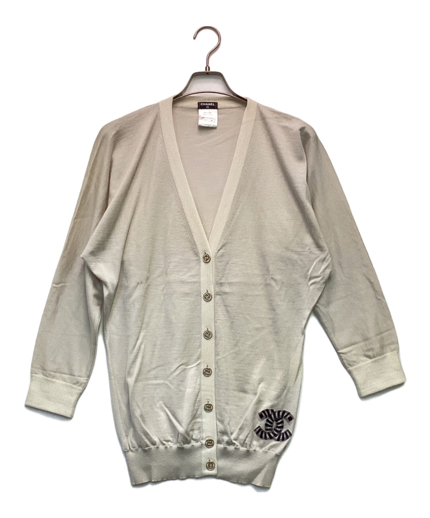 [Pre-owned] CHANEL Cashmere Silk High Gauge Cardigan P40351K02944